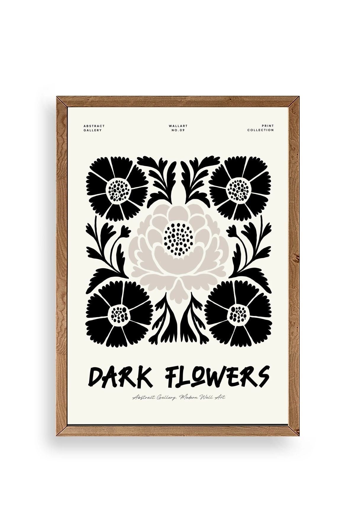 Çiçek Ahşap Çerçeveli Tablo 23 x 30