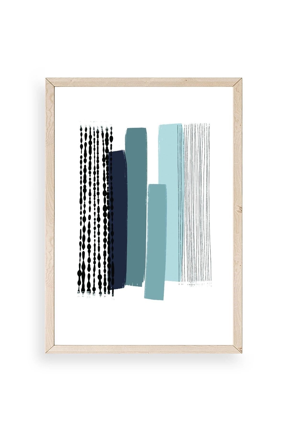 Modern Ahşap Çerçeveli Tablo 23 x 30