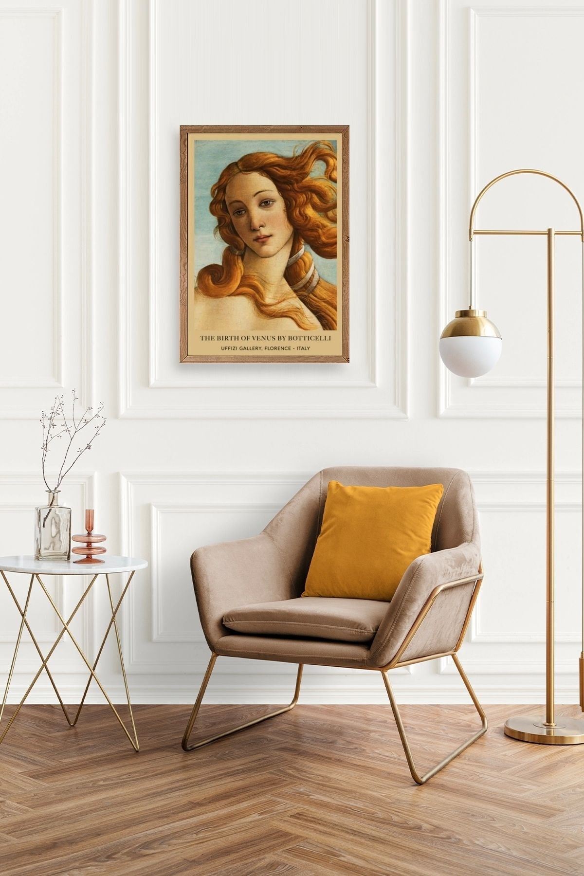 Kadın Ahşap Çerçeveli Tablo 23 x 30