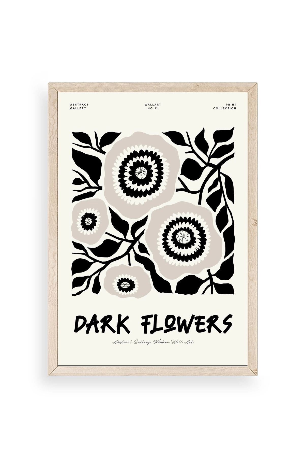 Çiçek Ahşap Çerçeveli Tablo 17 x 23