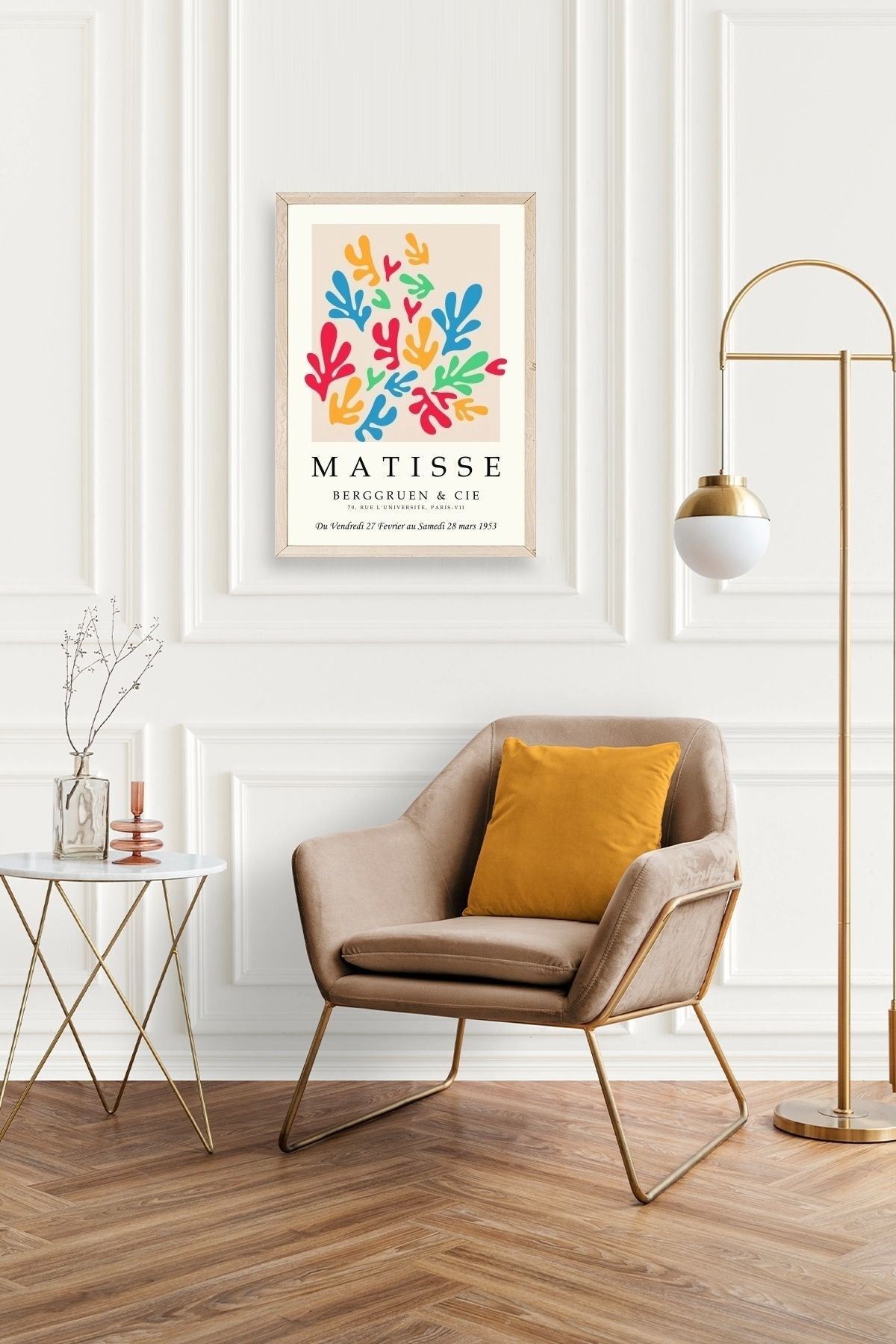 Modern Ahşap Çerçeveli Tablo 17 x 23