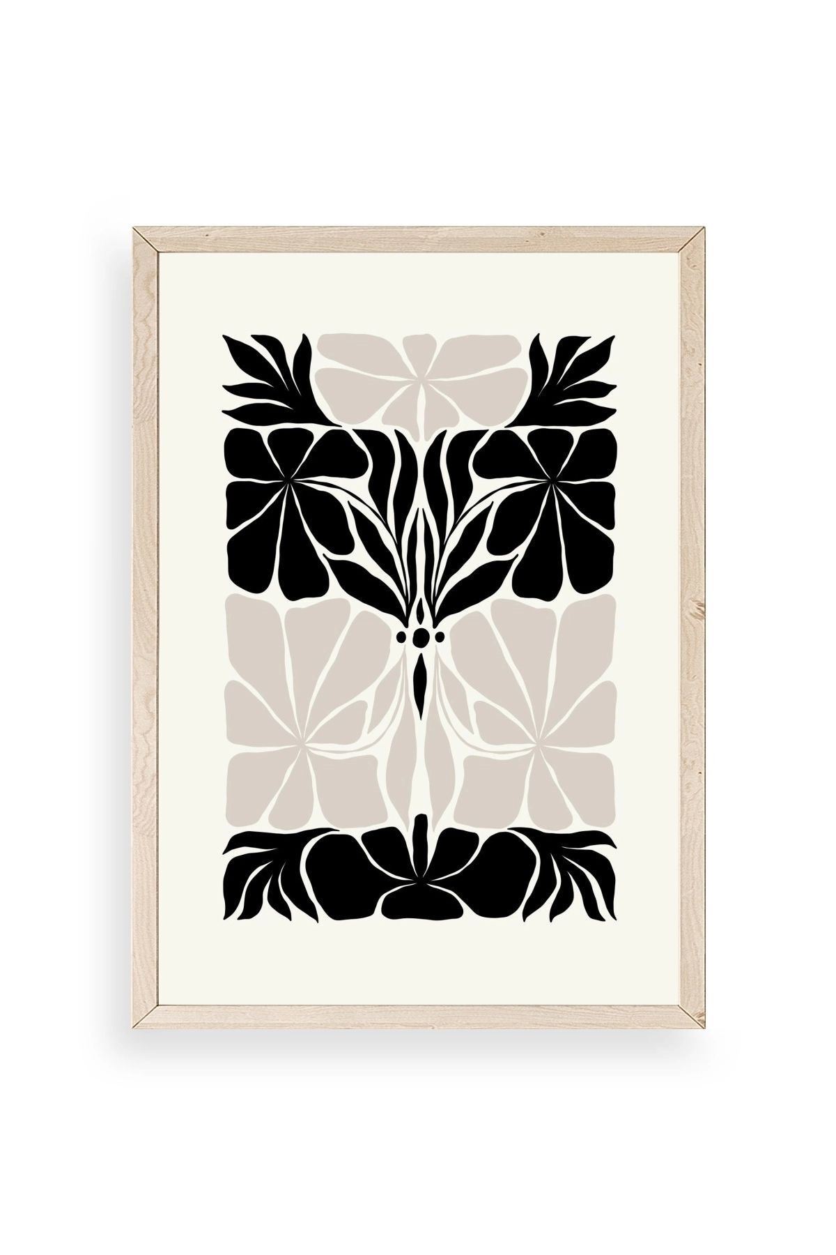 Çiçek Ahşap Çerçeveli Tablo 23 x 30