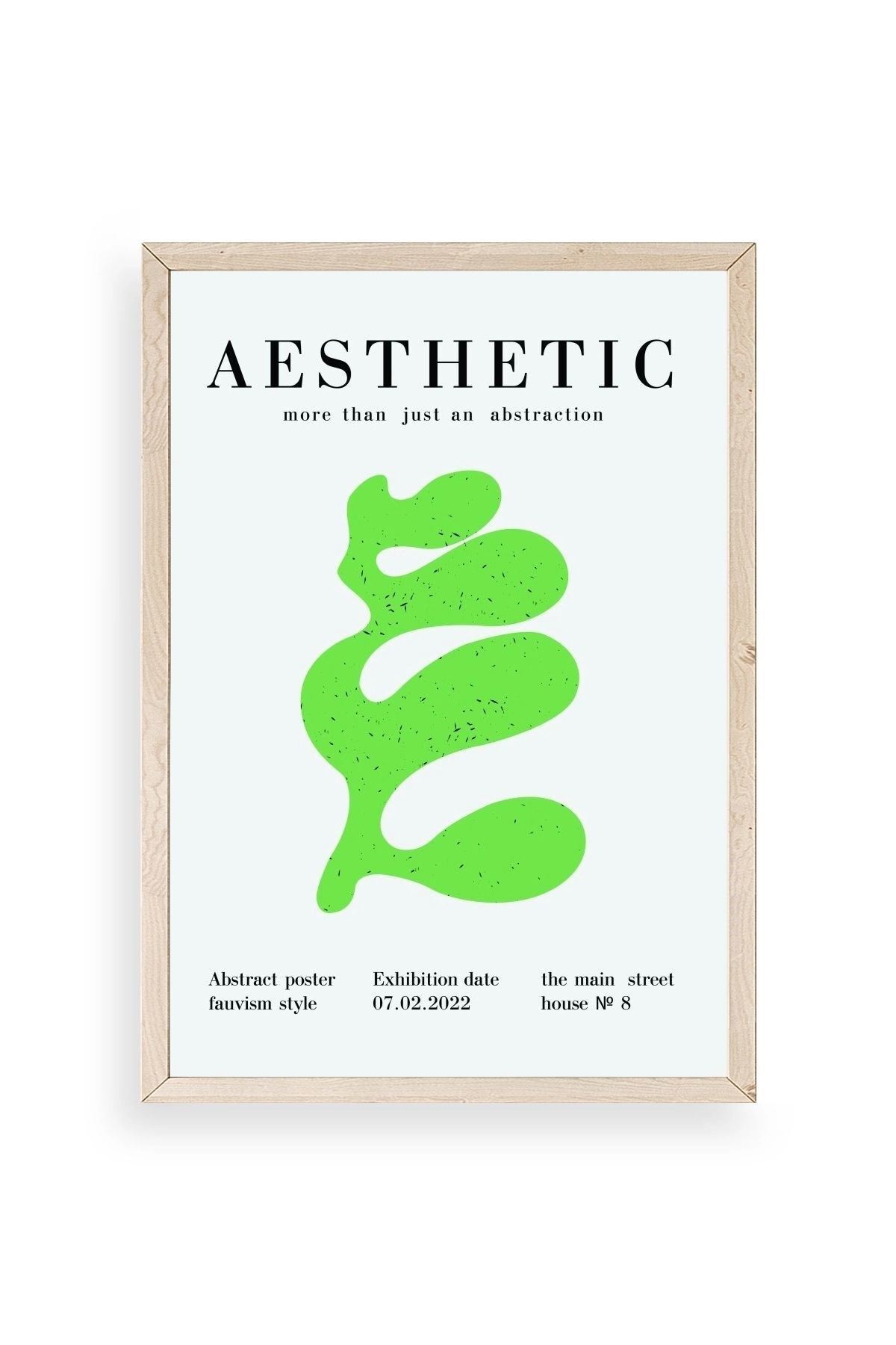 Modern Ahşap Çerçeveli Tablo 17 x 23