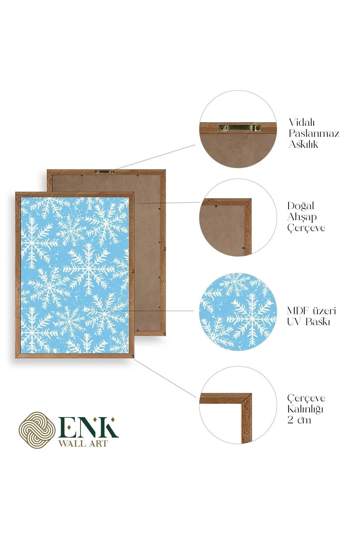 Kartopu Ahşap Çerçeveli Tablo 50 x 70