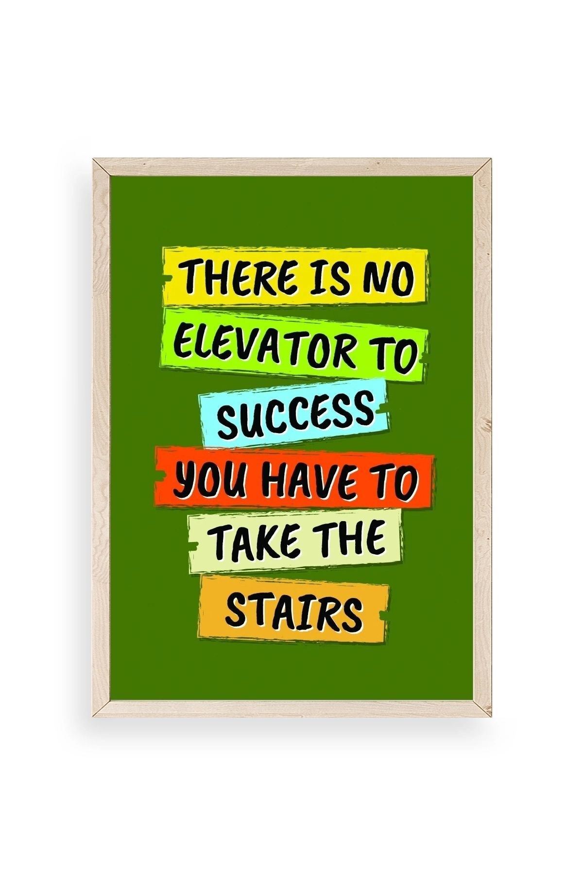 Motto Ahşap Çerçeveli Tablo 23 x 30