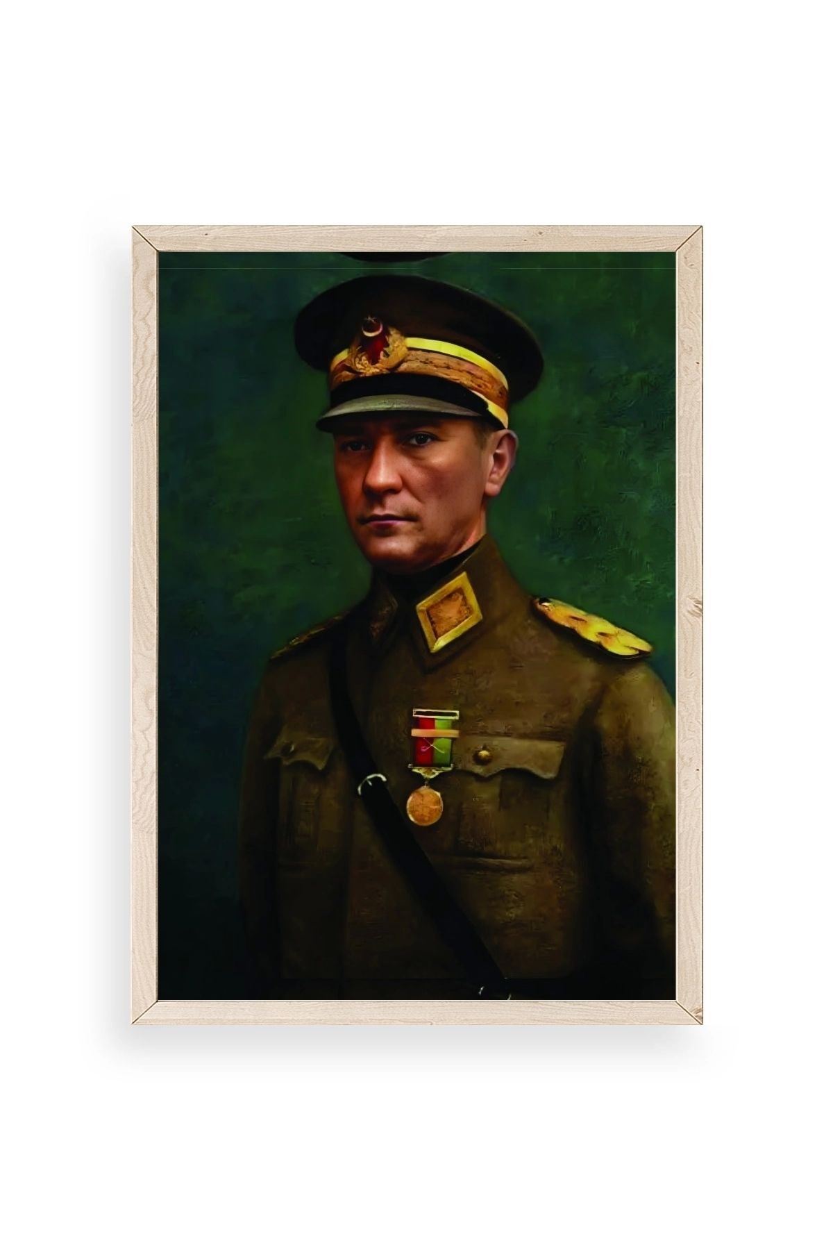 Atatürk Ahşap Çerçeveli Tablo 30 x 42