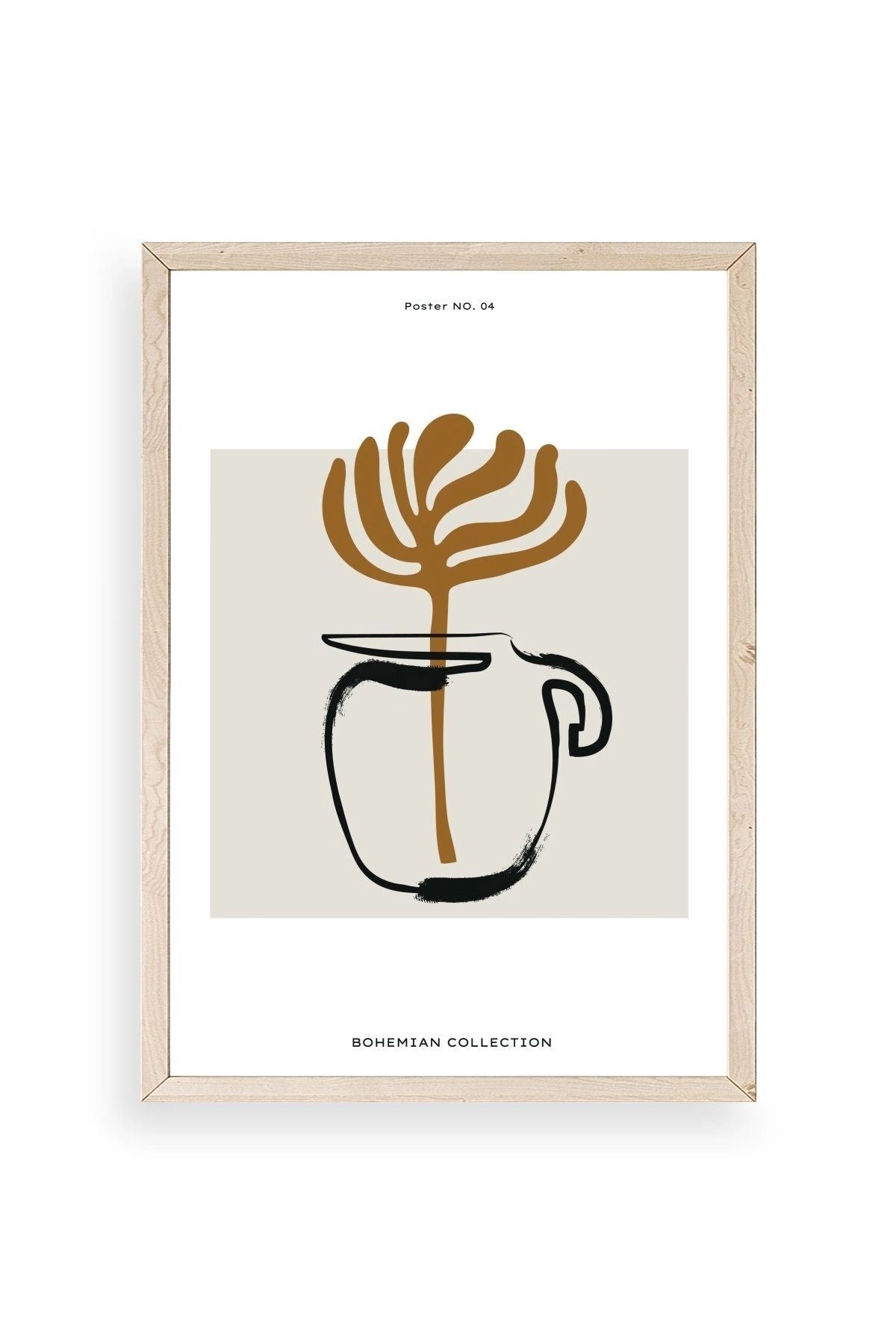 Kahve Ahşap Çerçeveli Tablo 17 x 23