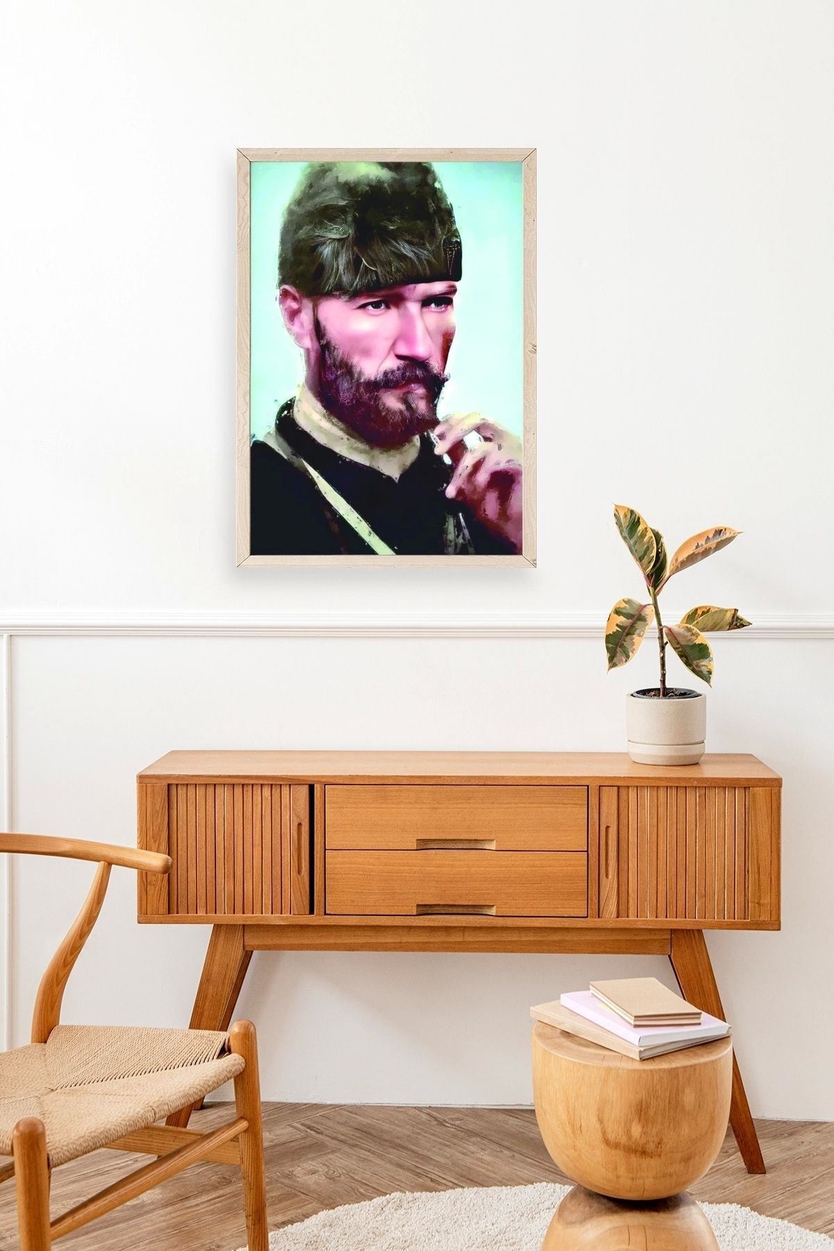 Atatürk Ahşap Çerçeveli Tablo 30 x 42