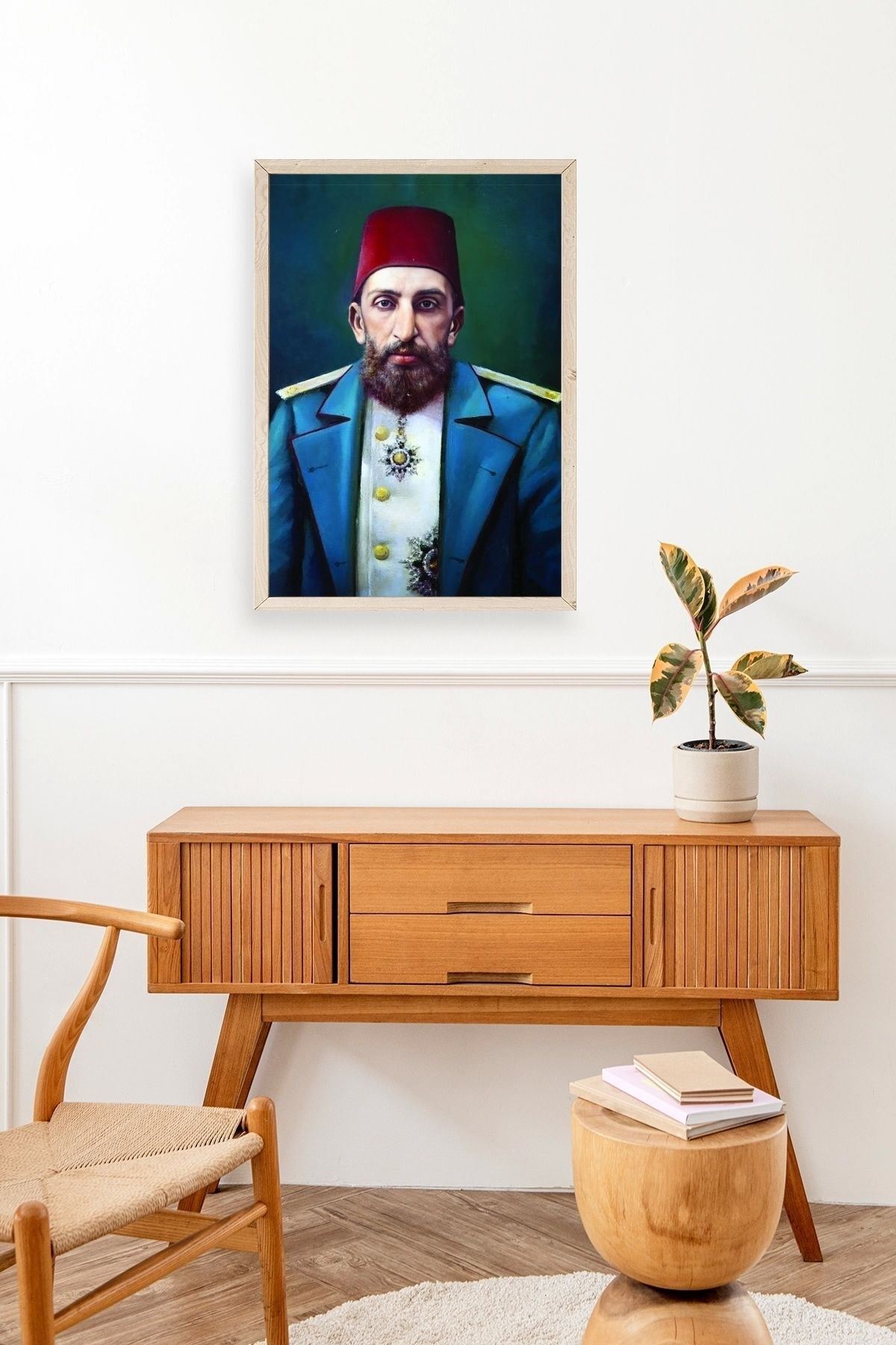 Abdülhamit Ahşap Çerçeveli Tablo 23 x 30