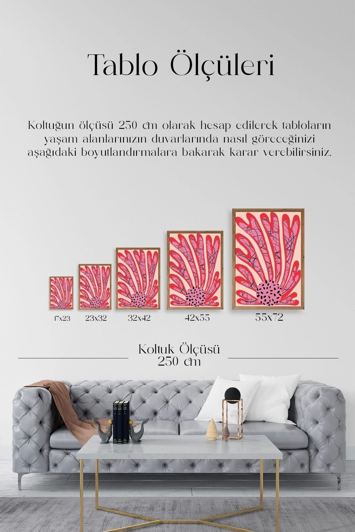 Çiçek Ahşap Çerçeveli Tablo 30 x 42