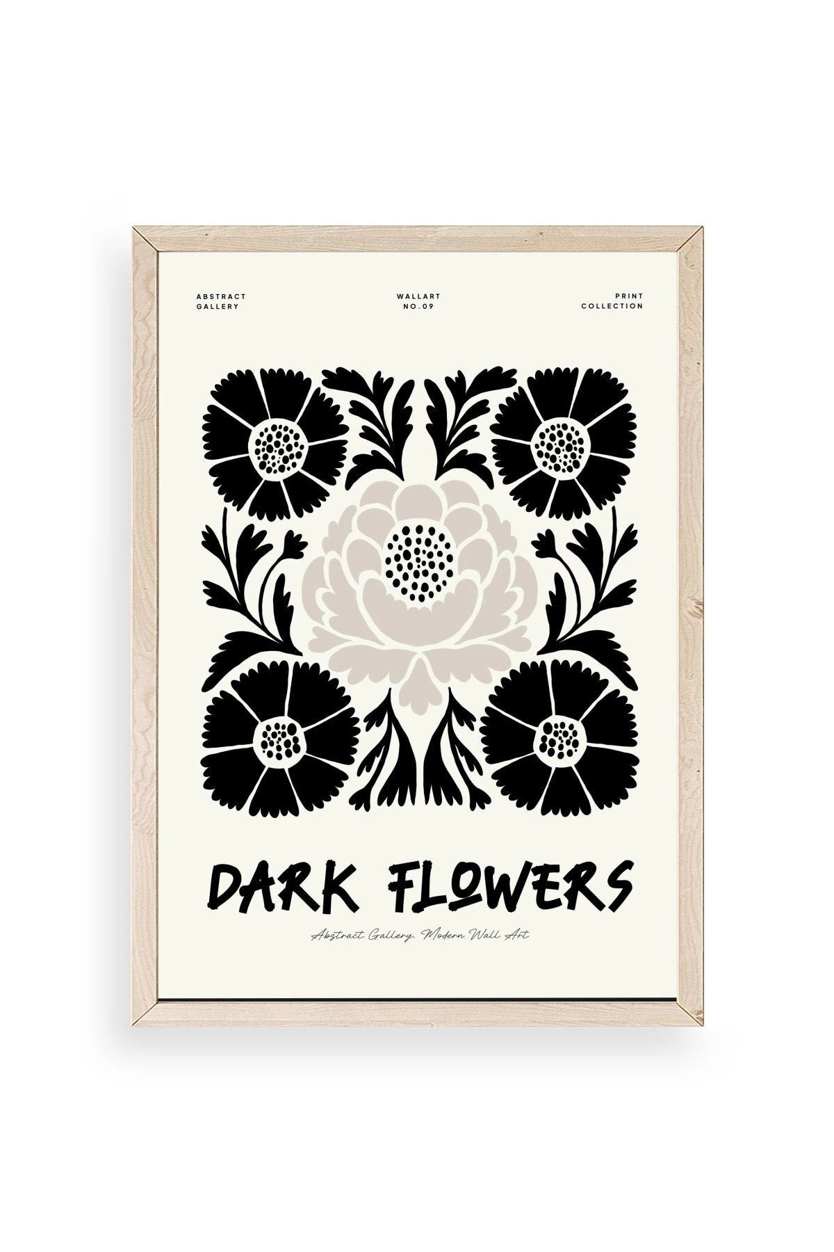 Çiçek Ahşap Çerçeveli Tablo 30 x 42