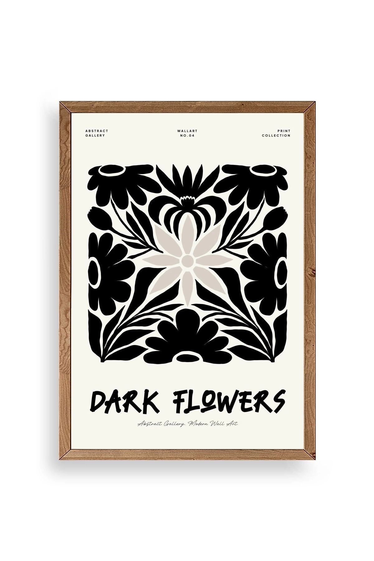 Çiçek Ahşap Çerçeveli Tablo 23 x 30