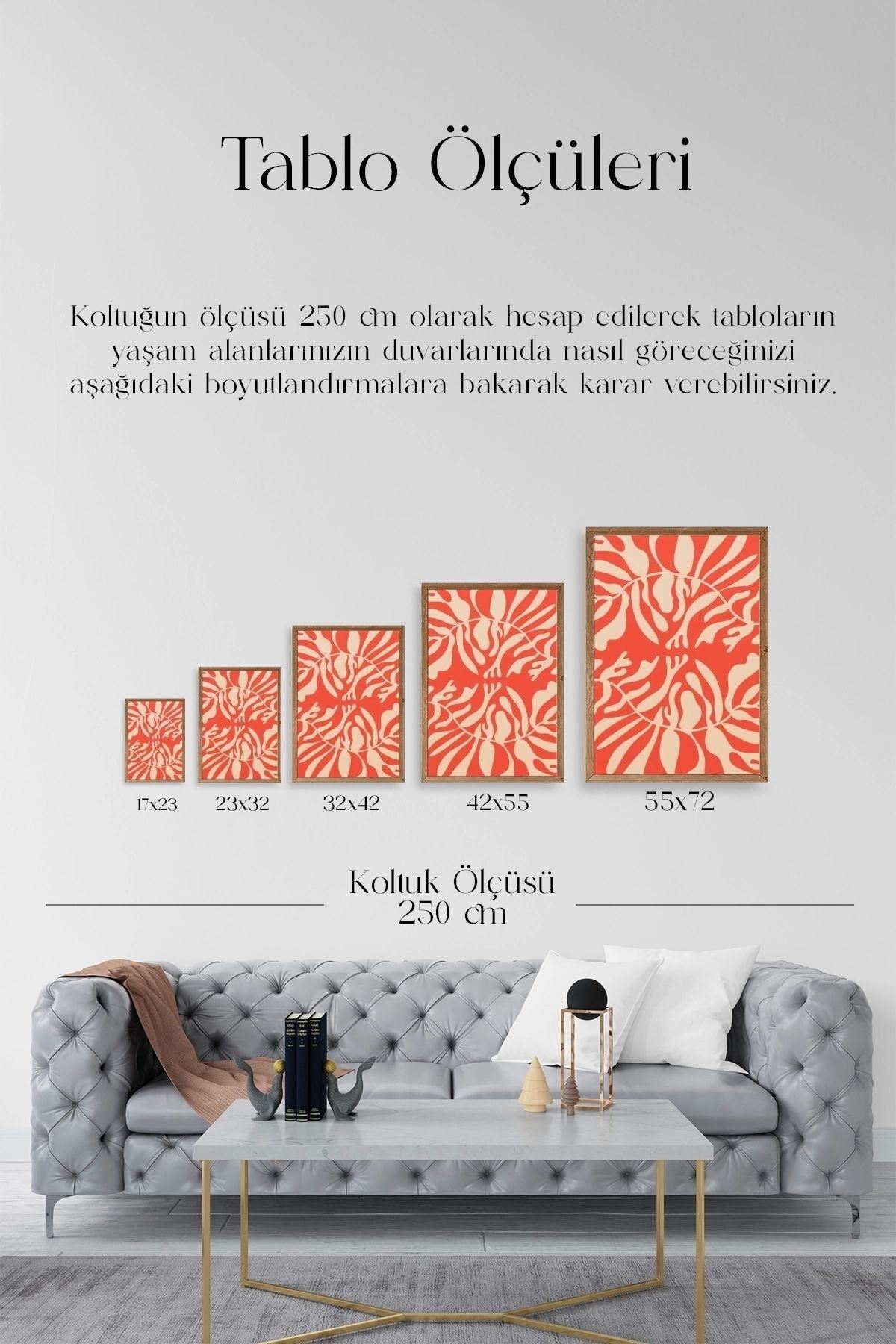Modern Ahşap Çerçeveli Tablo 23 x 30