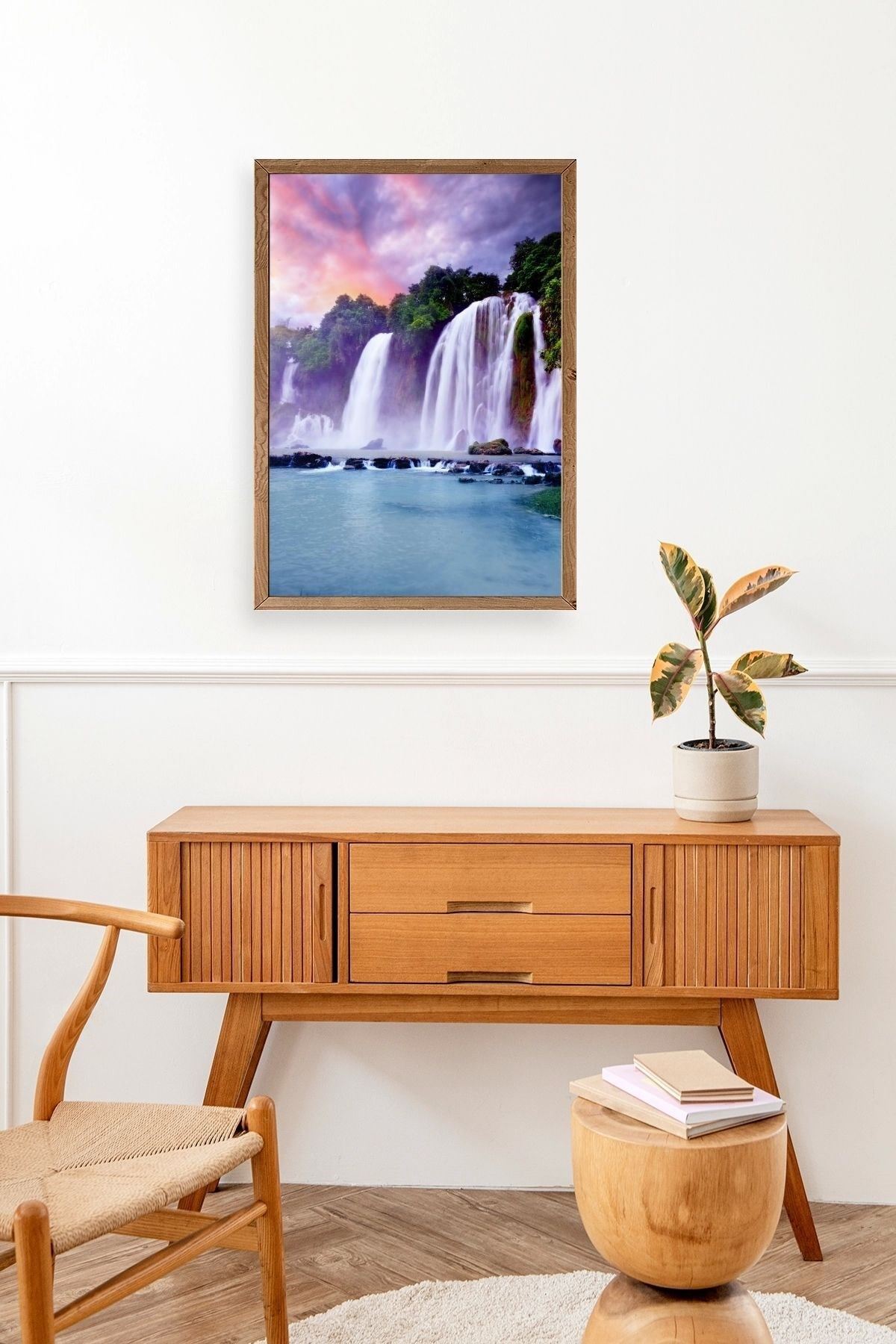 Manzara Doğa Ahşap Çerçeveli Tablo 23 x 30