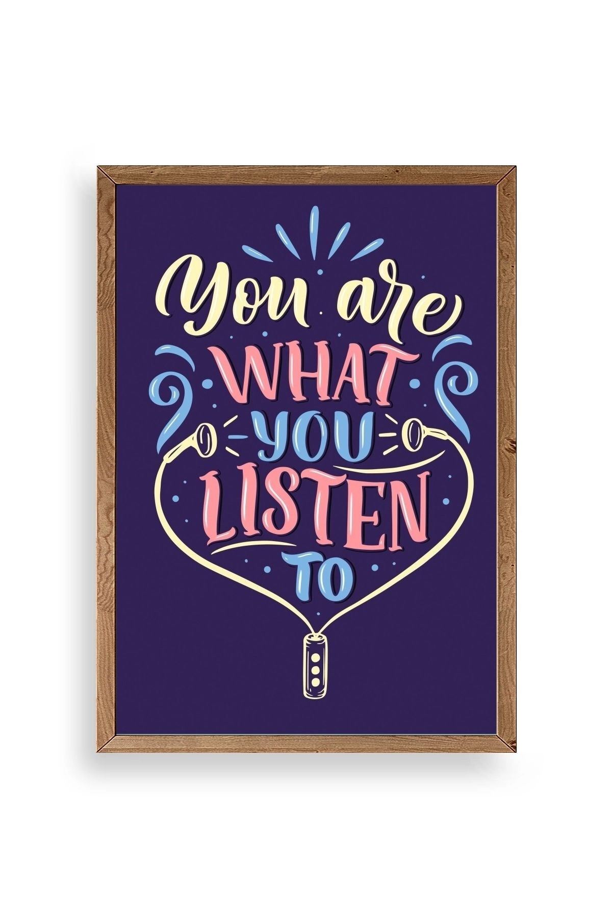 Motto Ahşap Çerçeveli Tablo 23 x 30