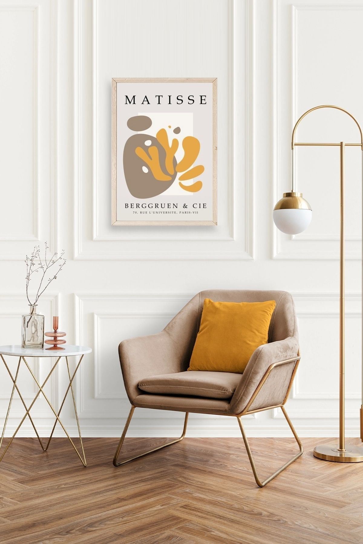 Modern Ahşap Çerçeveli Tablo 30 x 42