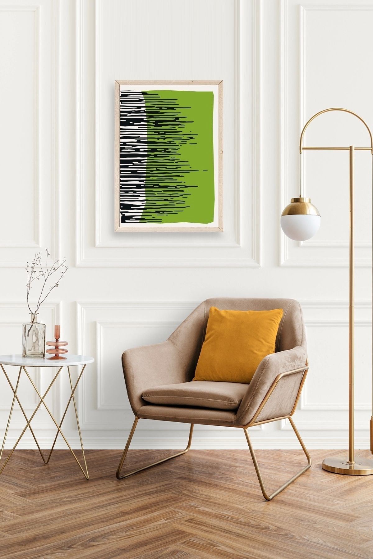 Modern Ahşap Çerçeveli Tablo 50 x 70