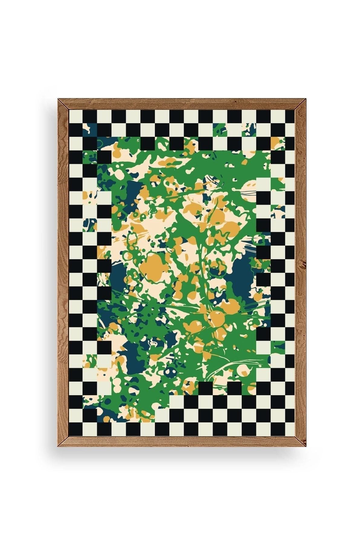 Desen Ahşap Çerçeveli Tablo 50 x 70