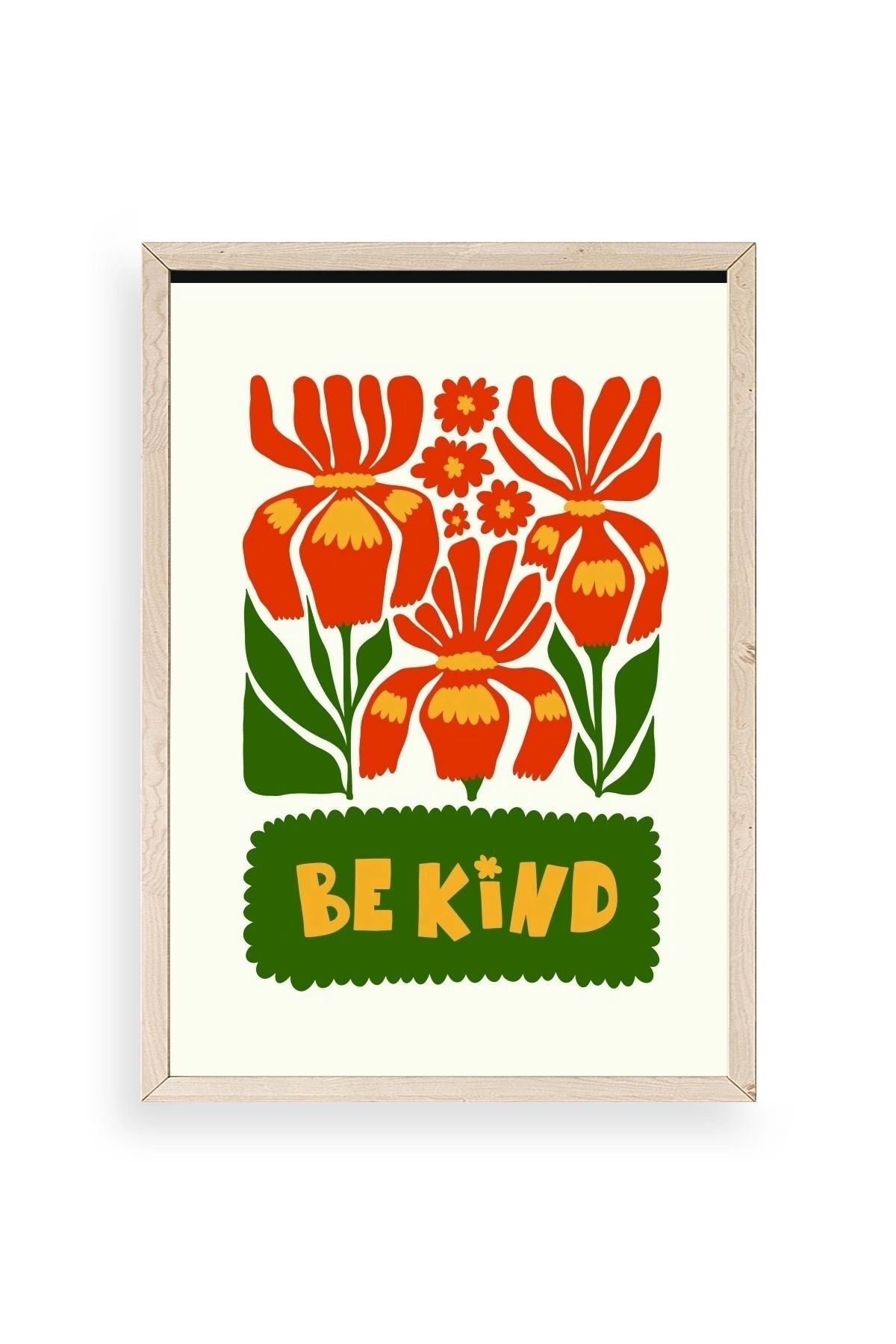 Motto Ahşap Çerçeveli Tablo 17 x 23