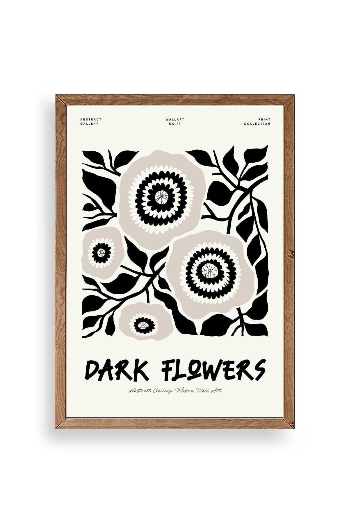 Çiçek Ahşap Çerçeveli Tablo 30 x 42