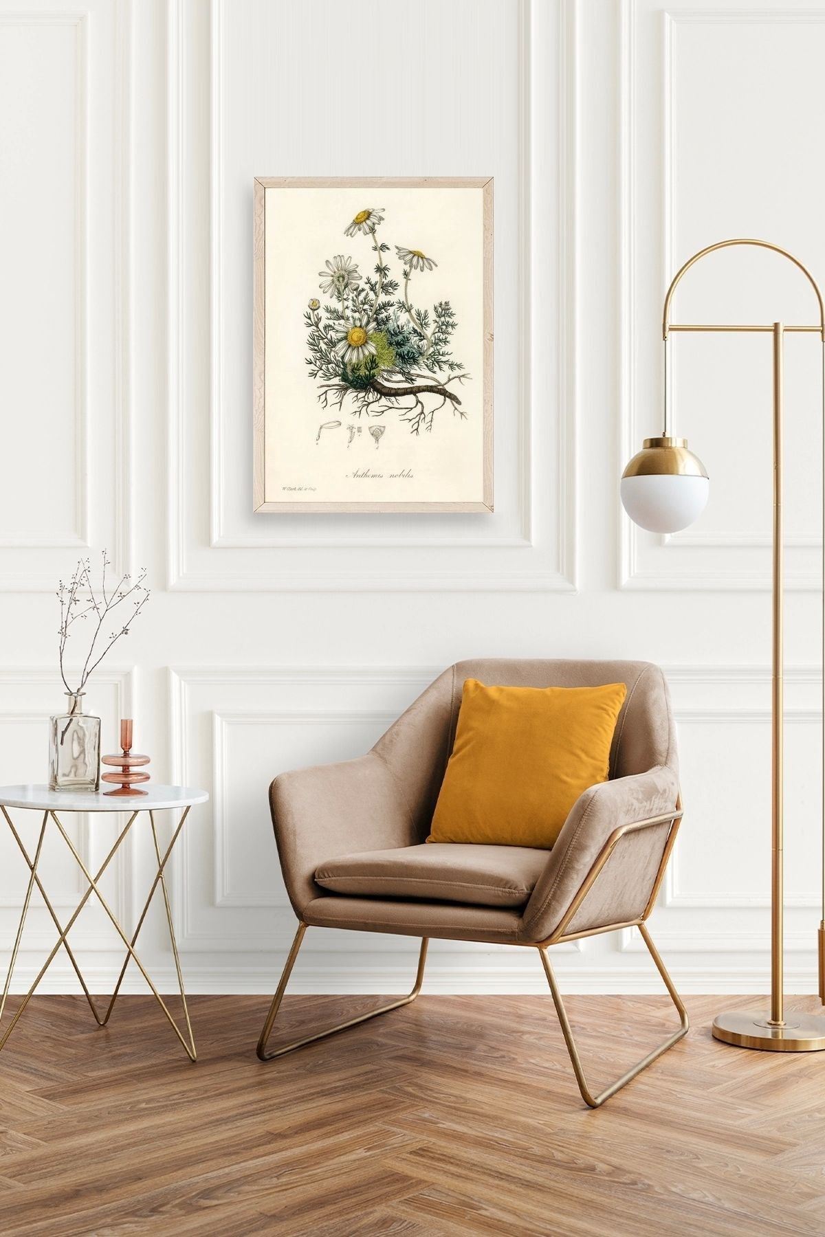 Papatya Ahşap Çerçeveli Tablo 30 x 42