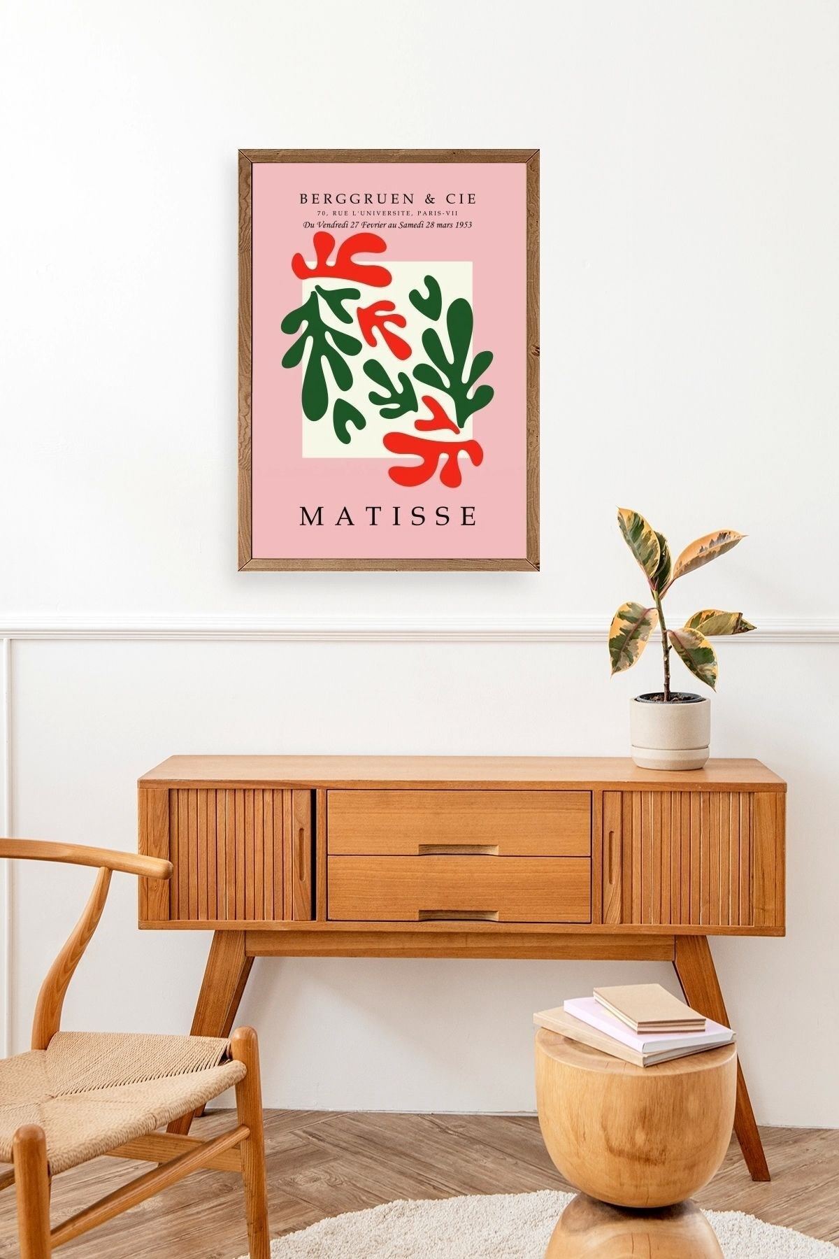 Modern Ahşap Çerçeveli Tablo 23 x 30