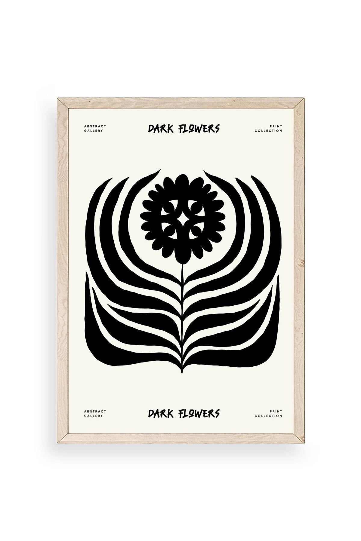 Soyut Ahşap Çerçeveli Tablo 23 x 30