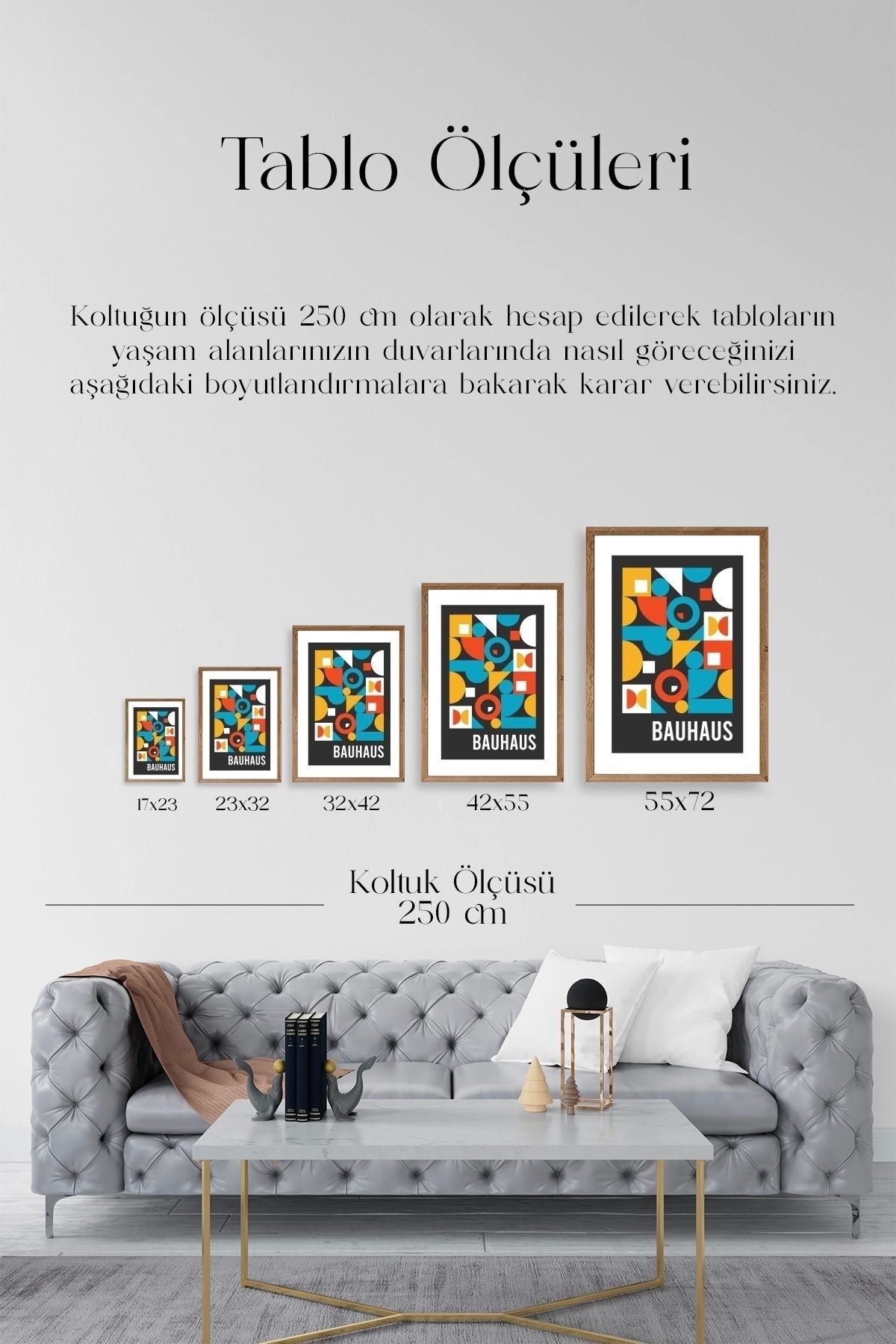 Modern Ahşap Çerçeveli Tablo 30 x 42