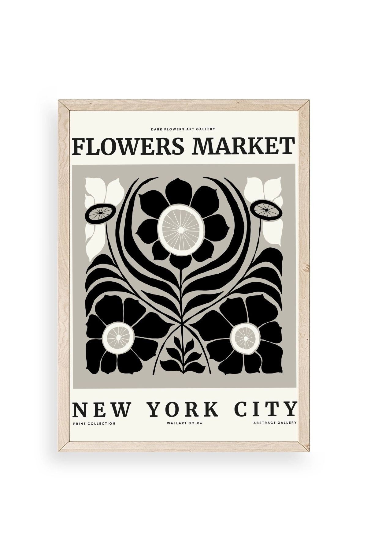 Çiçek Ahşap Çerçeveli Tablo 30 x 42