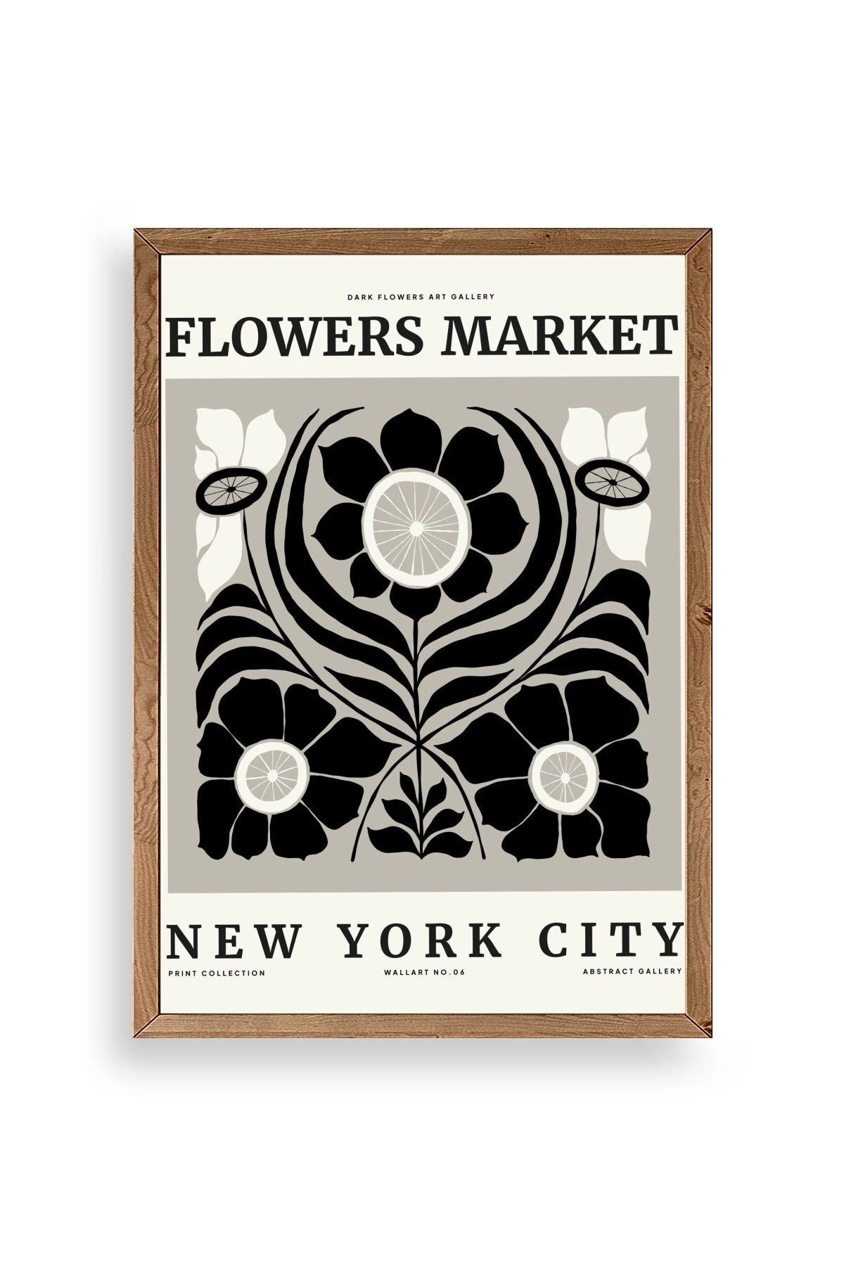 Çiçek Ahşap Çerçeveli Tablo 23 x 30