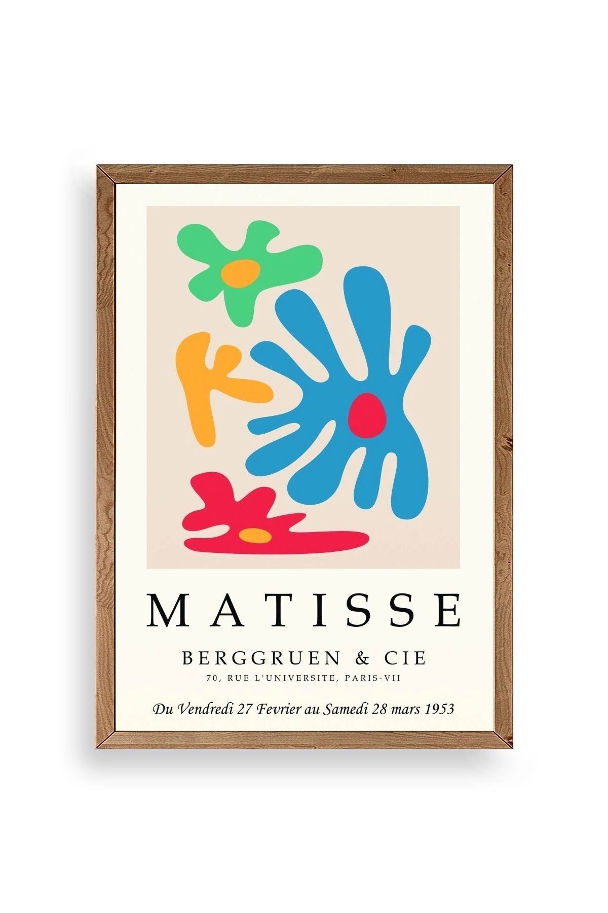 Fransız Ahşap Çerçeveli Tablo 50 x 70