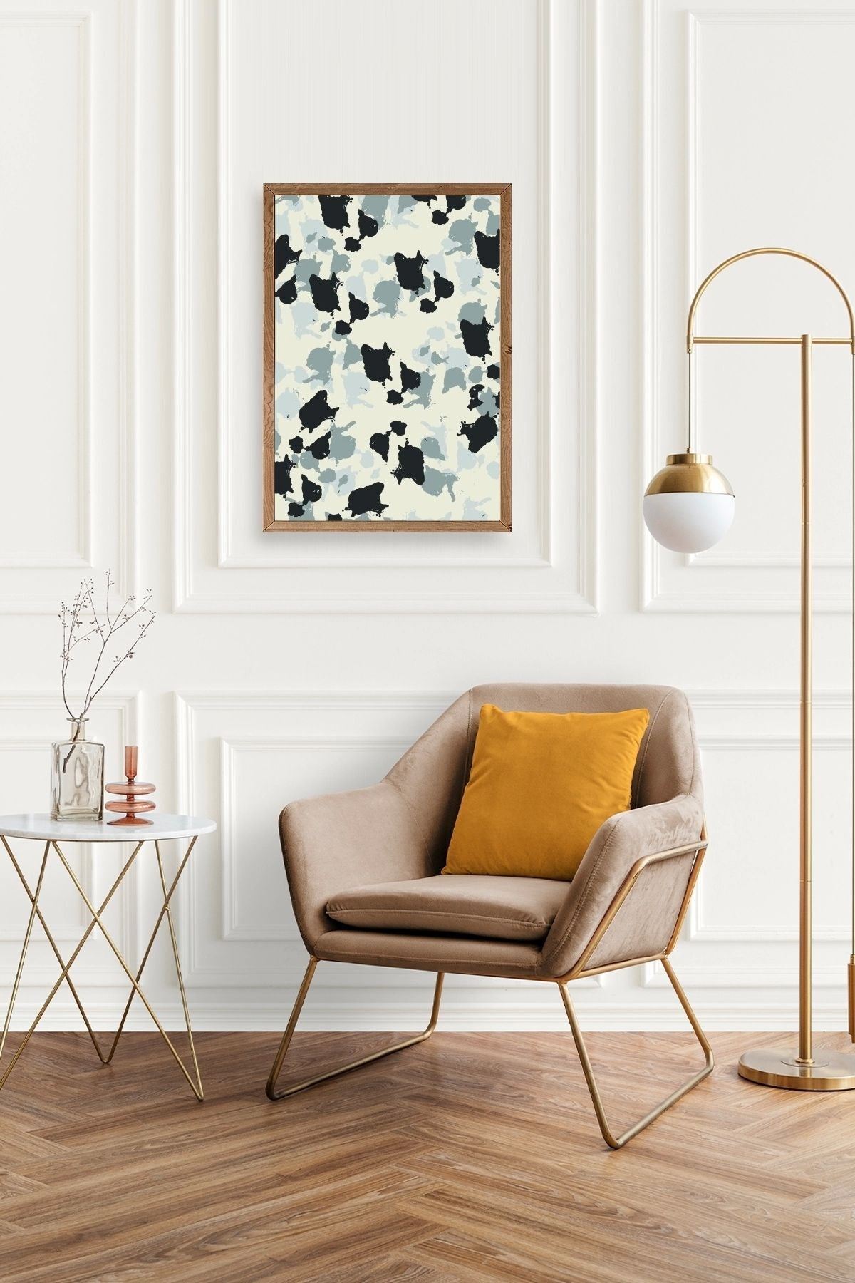 Desen Ahşap Çerçeveli Tablo 17 x 23