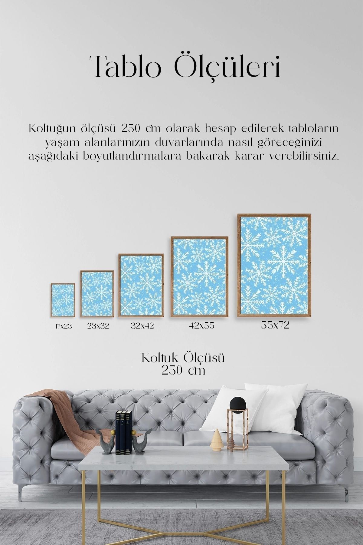 Kartopu Ahşap Çerçeveli Tablo 50 x 70
