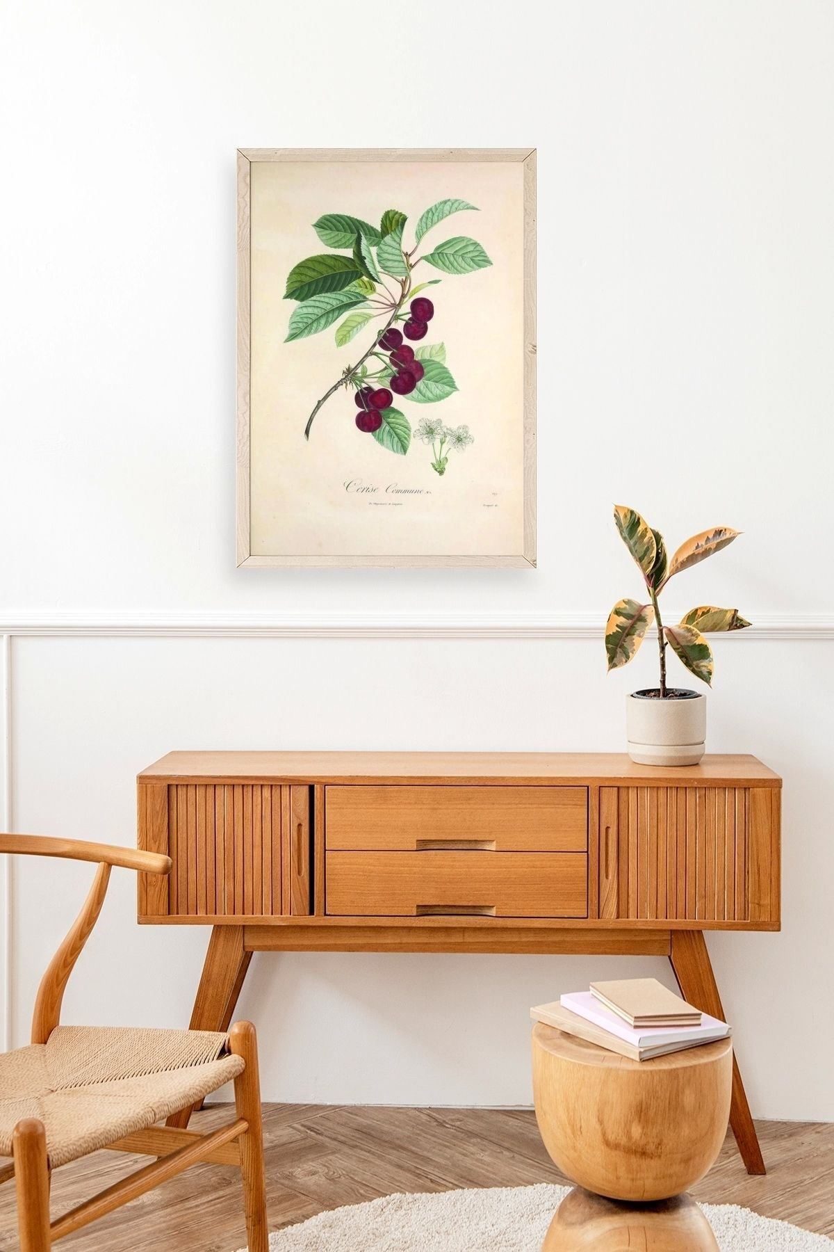 Meyveler Ahşap Çerçeveli Tablo 50 x 70