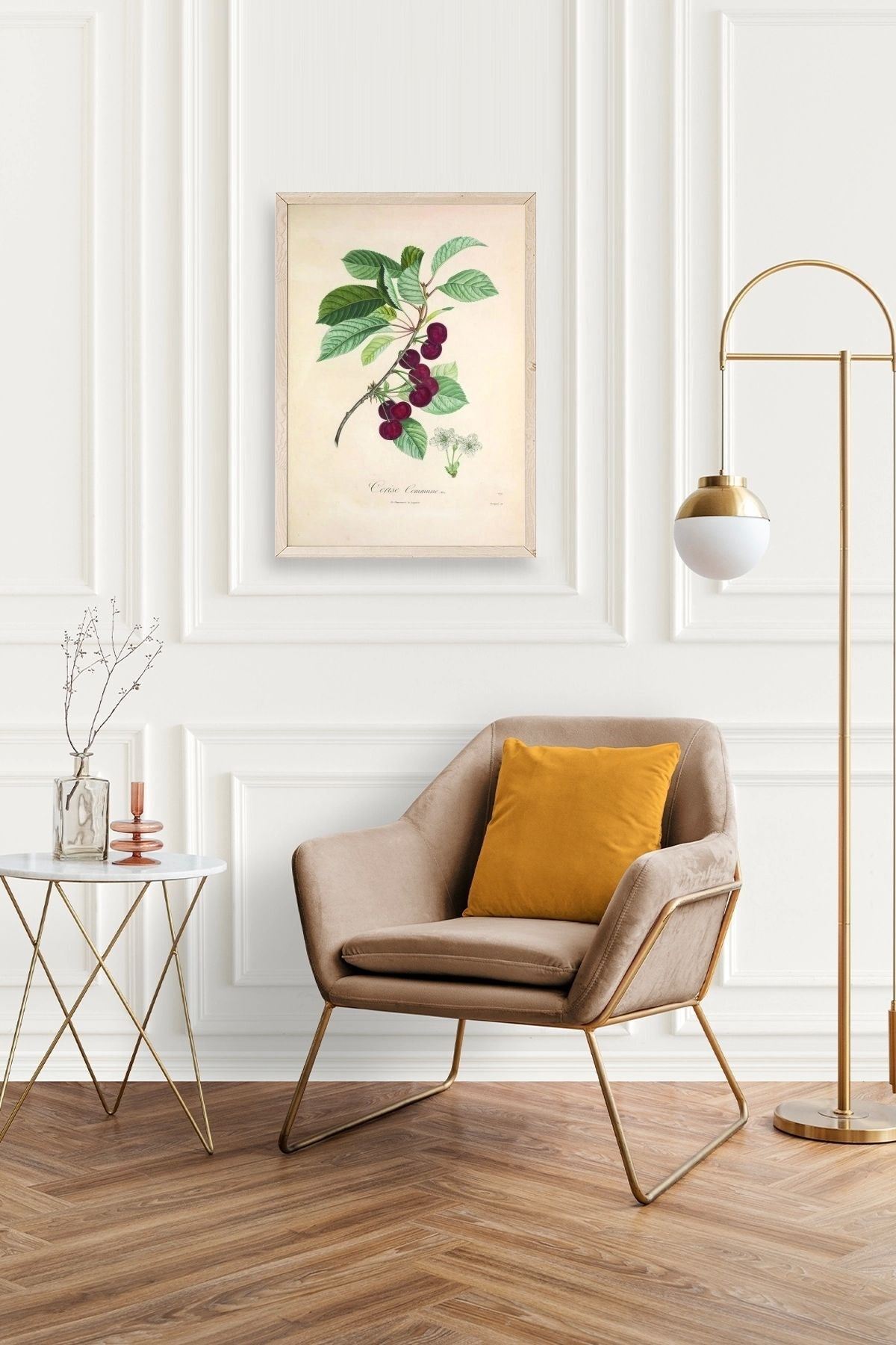 Meyveler Ahşap Çerçeveli Tablo 30 x 42