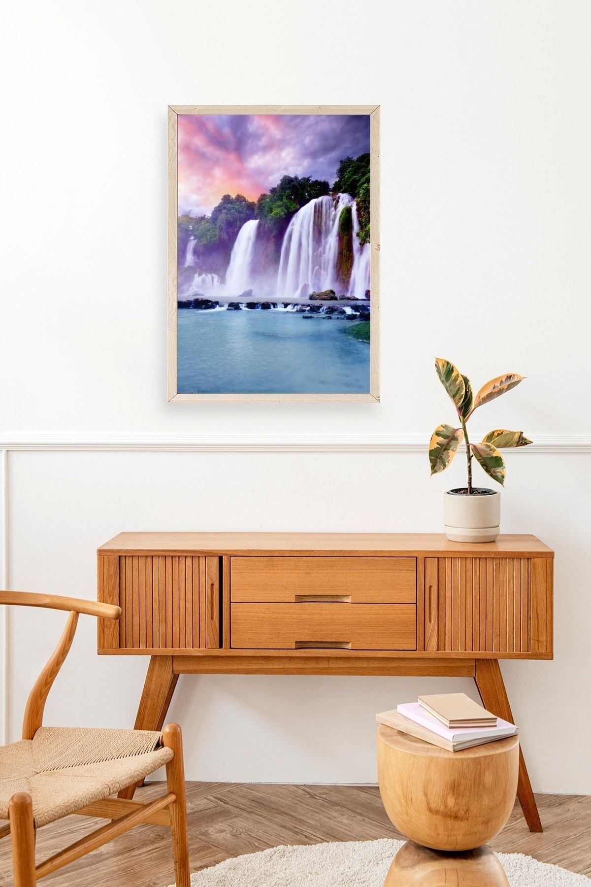 Manzara Doğa Ahşap Çerçeveli Tablo 23 x 30