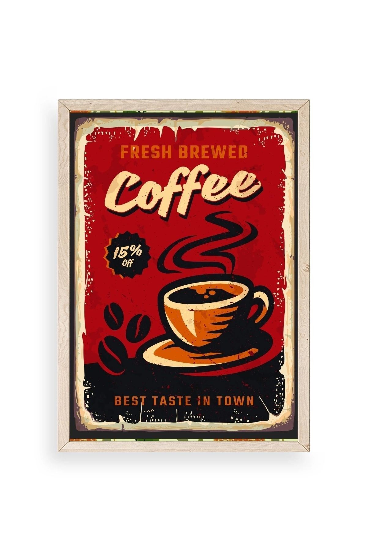 Kahve Ahşap Çerçeveli Tablo 17 x 23