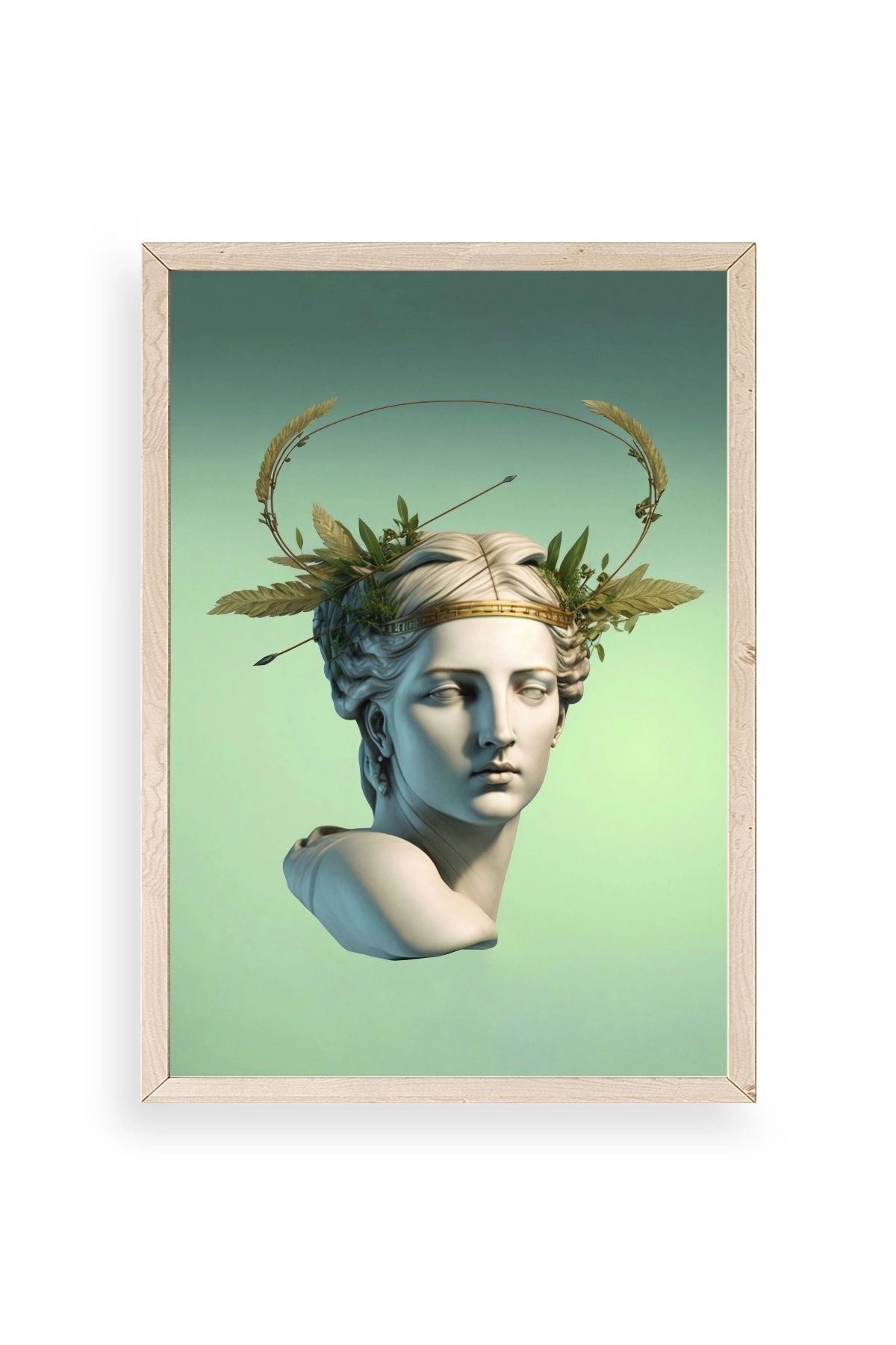 Heykel Ahşap Çerçeveli Tablo 17 x 23