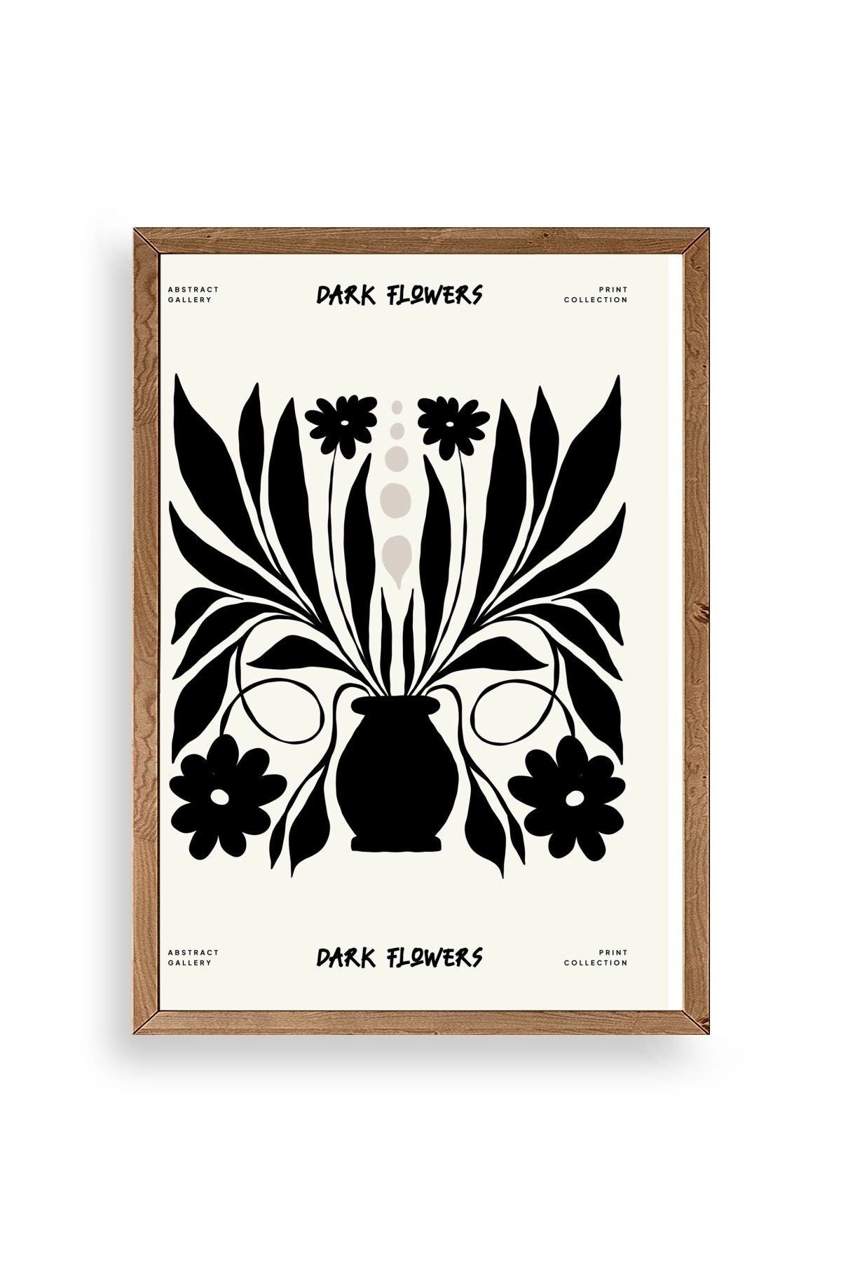 Çiçek Ahşap Çerçeveli Tablo 30 x 42