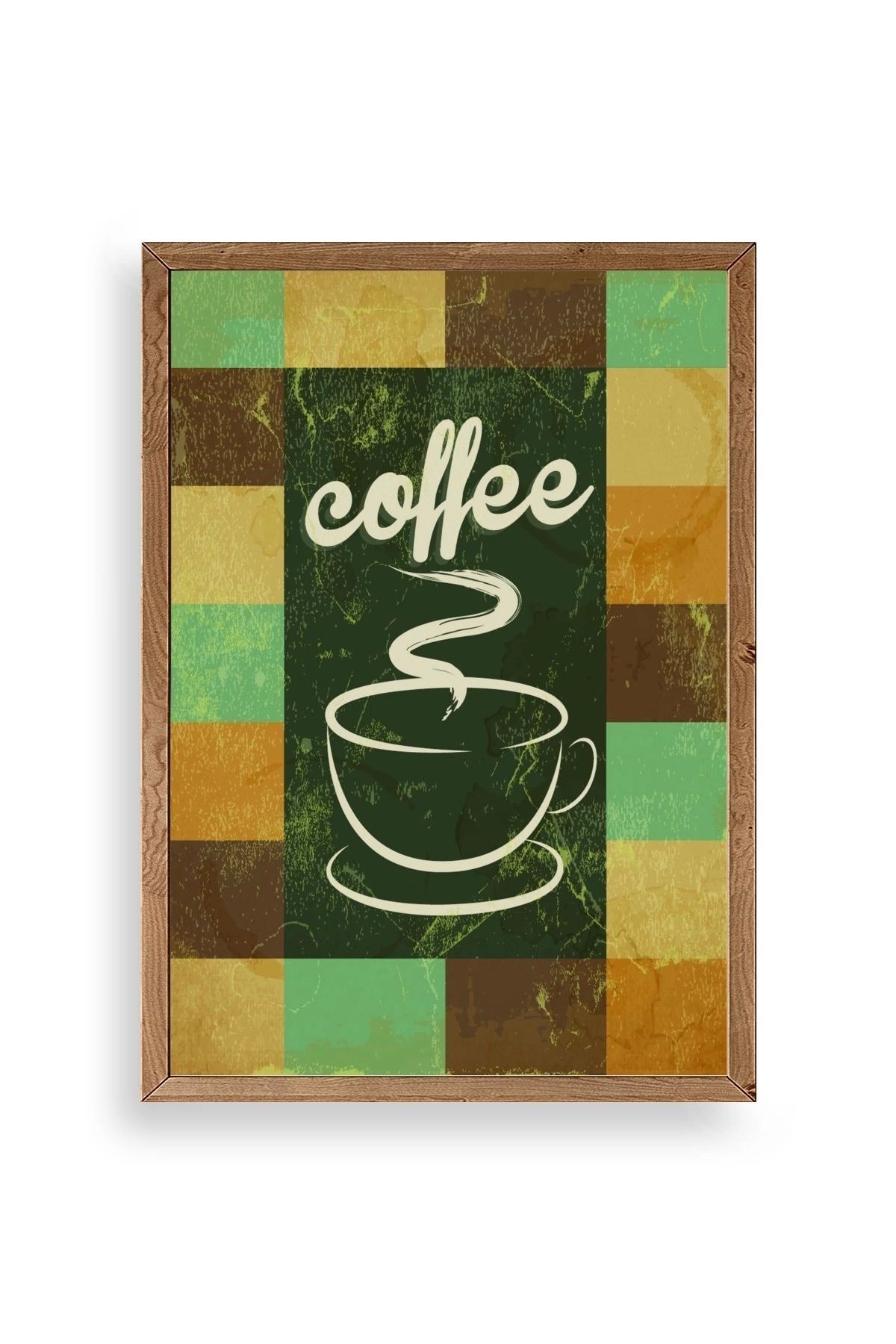Kahve Ahşap Çerçeveli Tablo 30 x 42