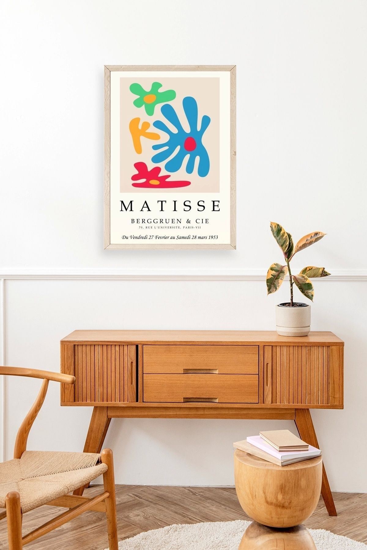 Fransız Ahşap Çerçeveli Tablo 50 x 70