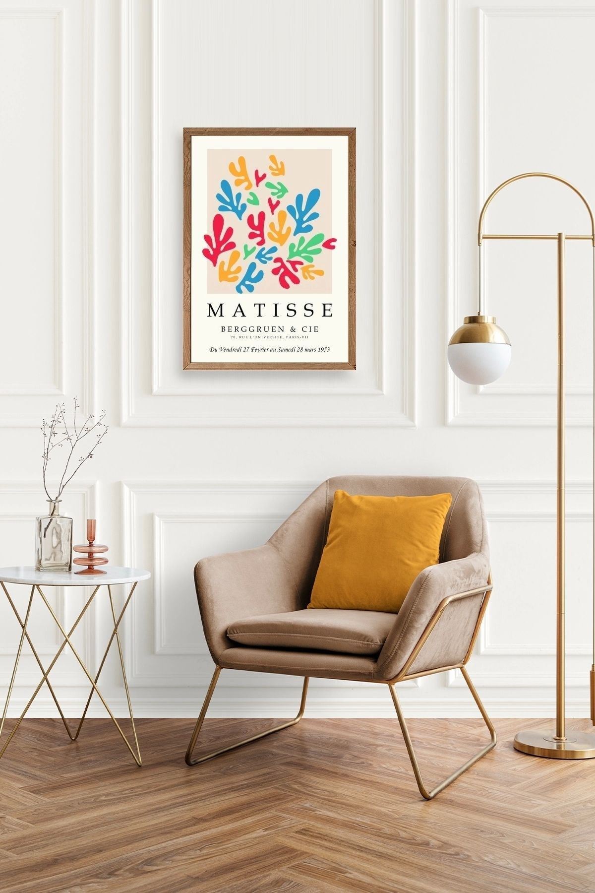 Modern Ahşap Çerçeveli Tablo 50 x 70