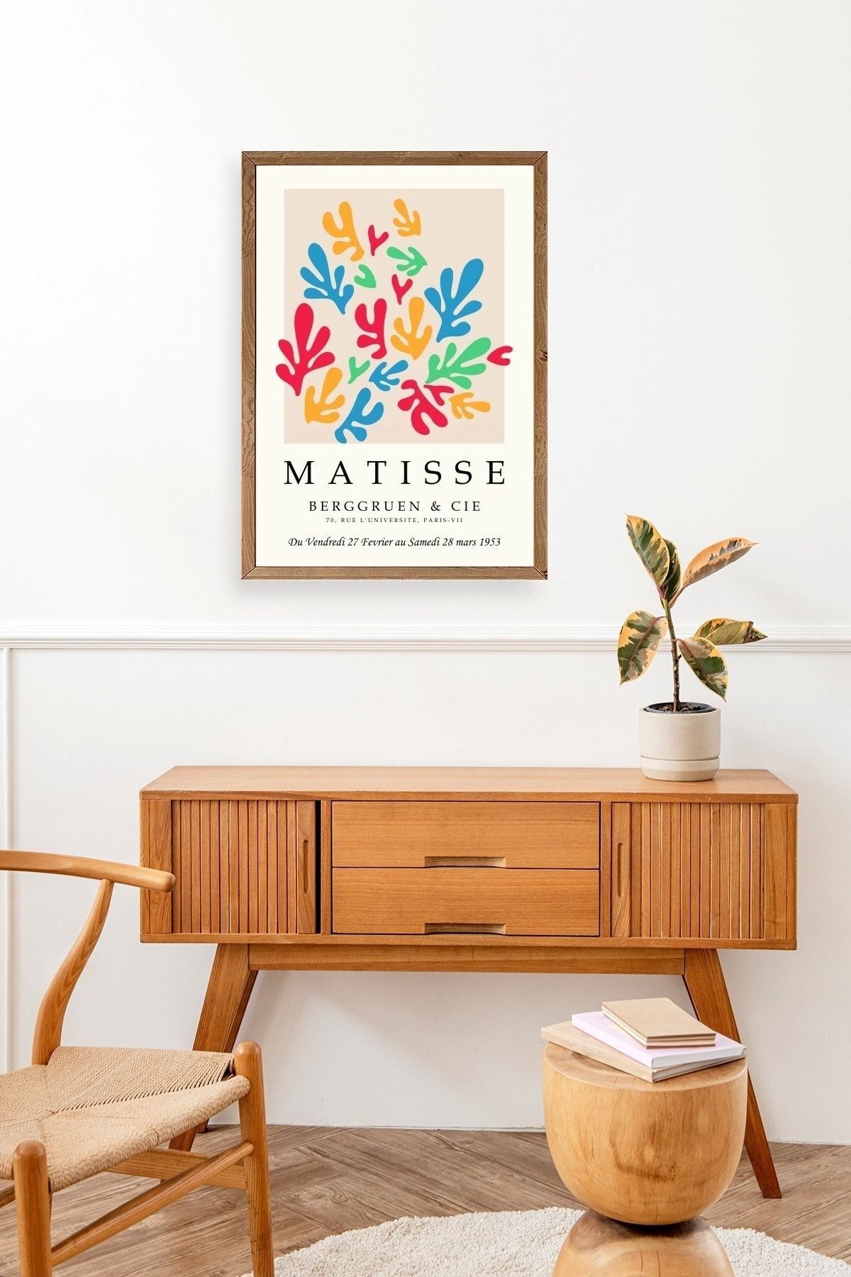 Modern Ahşap Çerçeveli Tablo 50 x 70