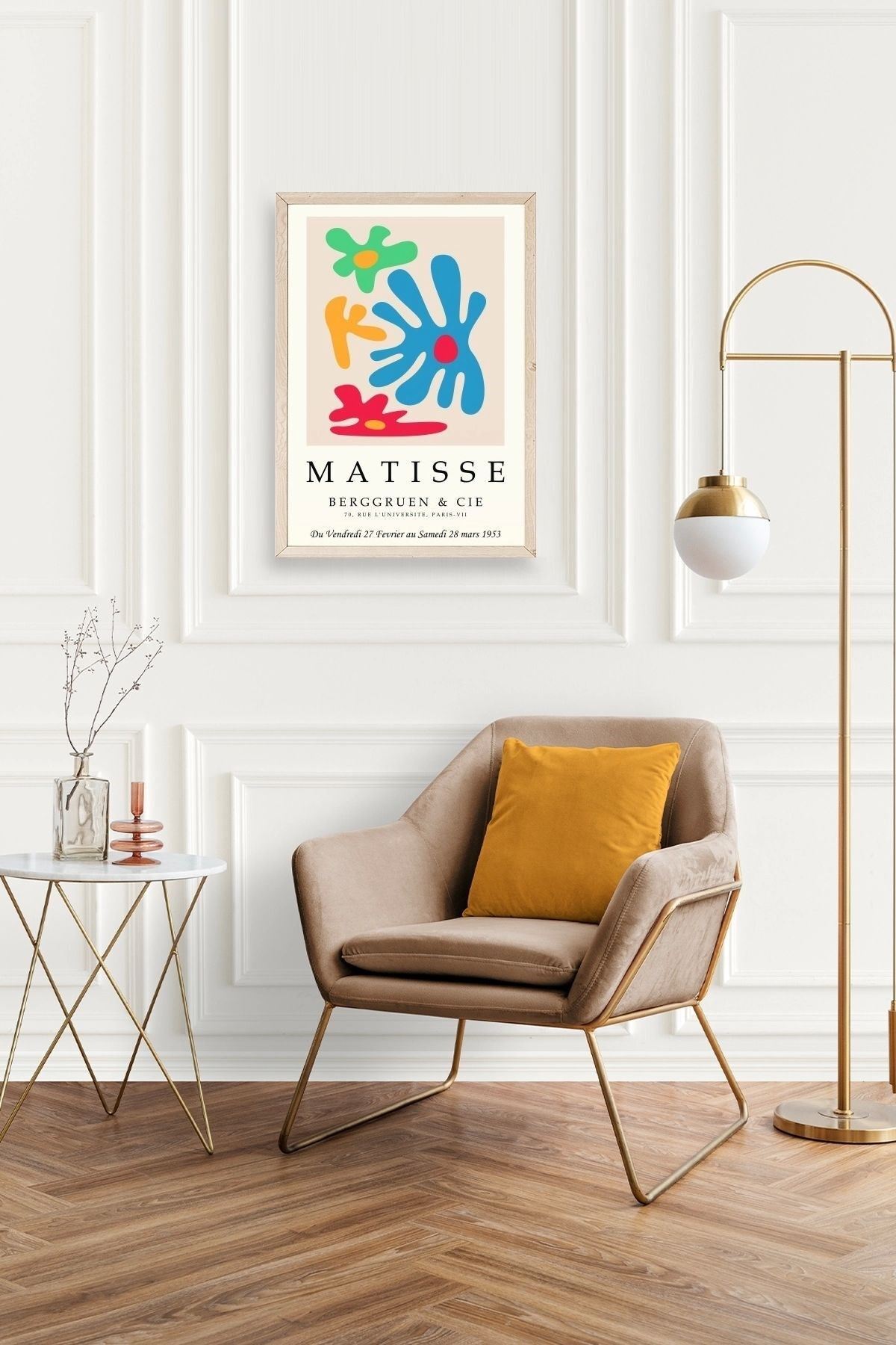 Fransız Ahşap Çerçeveli Tablo 23 x 30