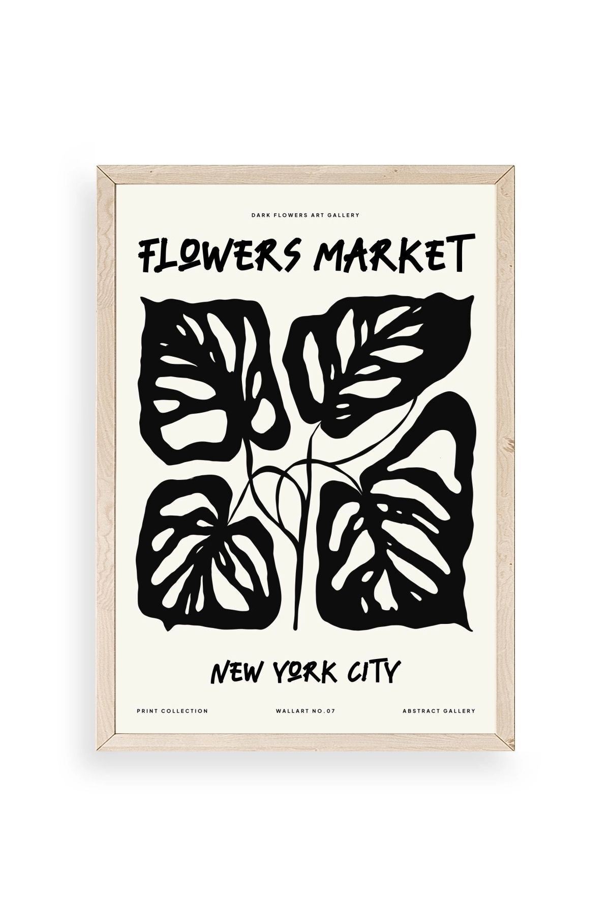 Yaprak Ahşap Çerçeveli Tablo 23 x 30