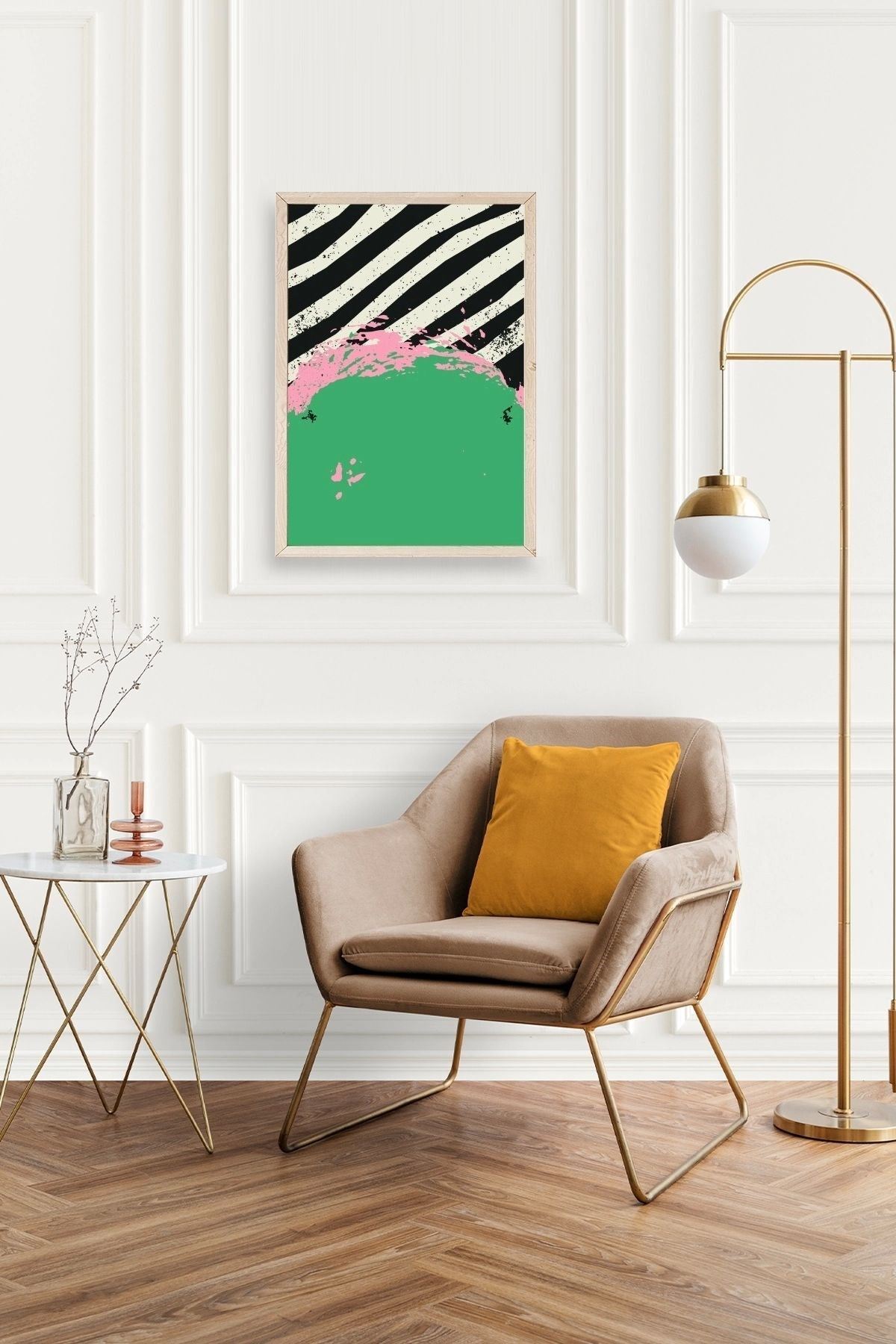 Modern Ahşap Çerçeveli Tablo 30 x 42