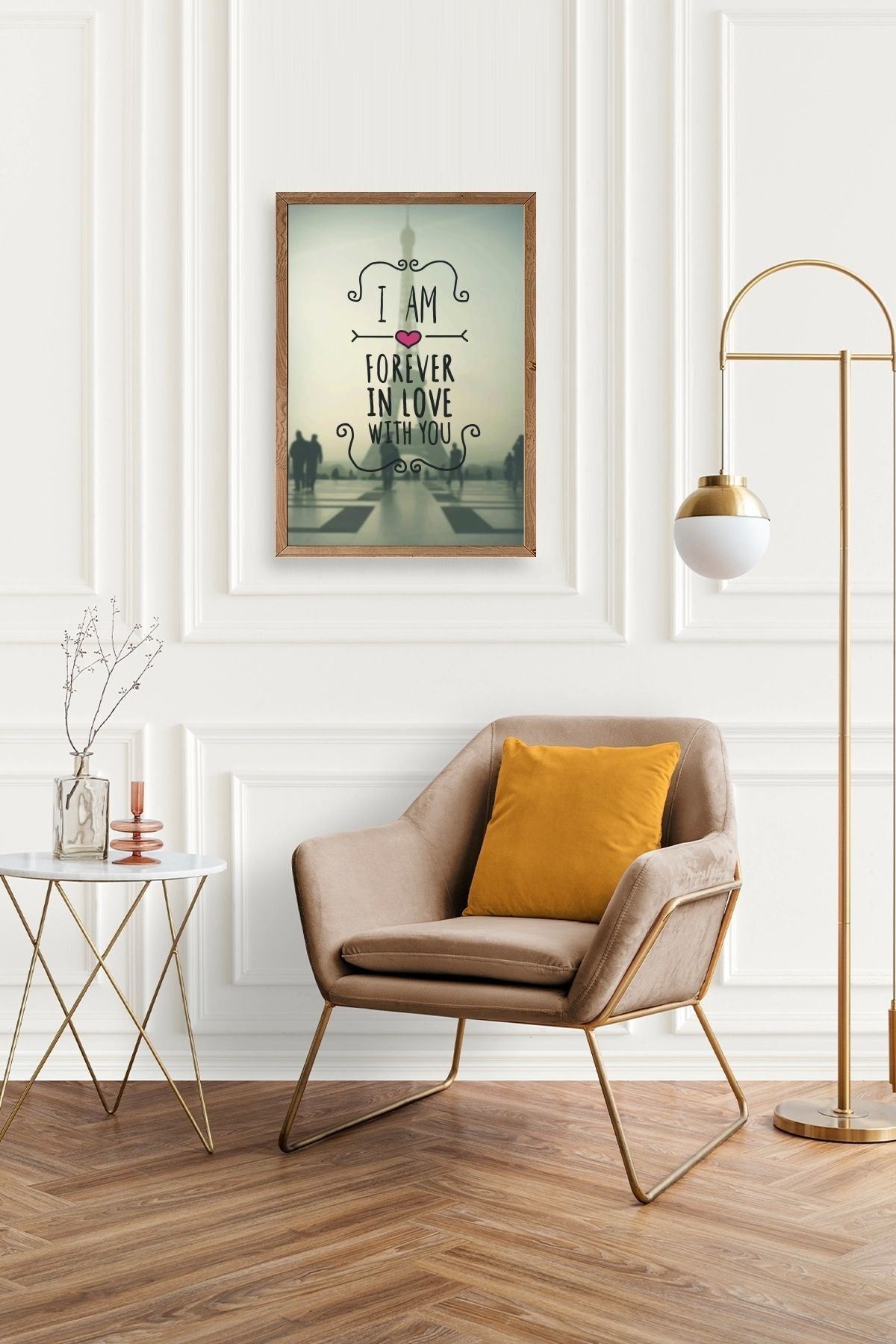 Motto Ahşap Çerçeveli Tablo 50 x 70