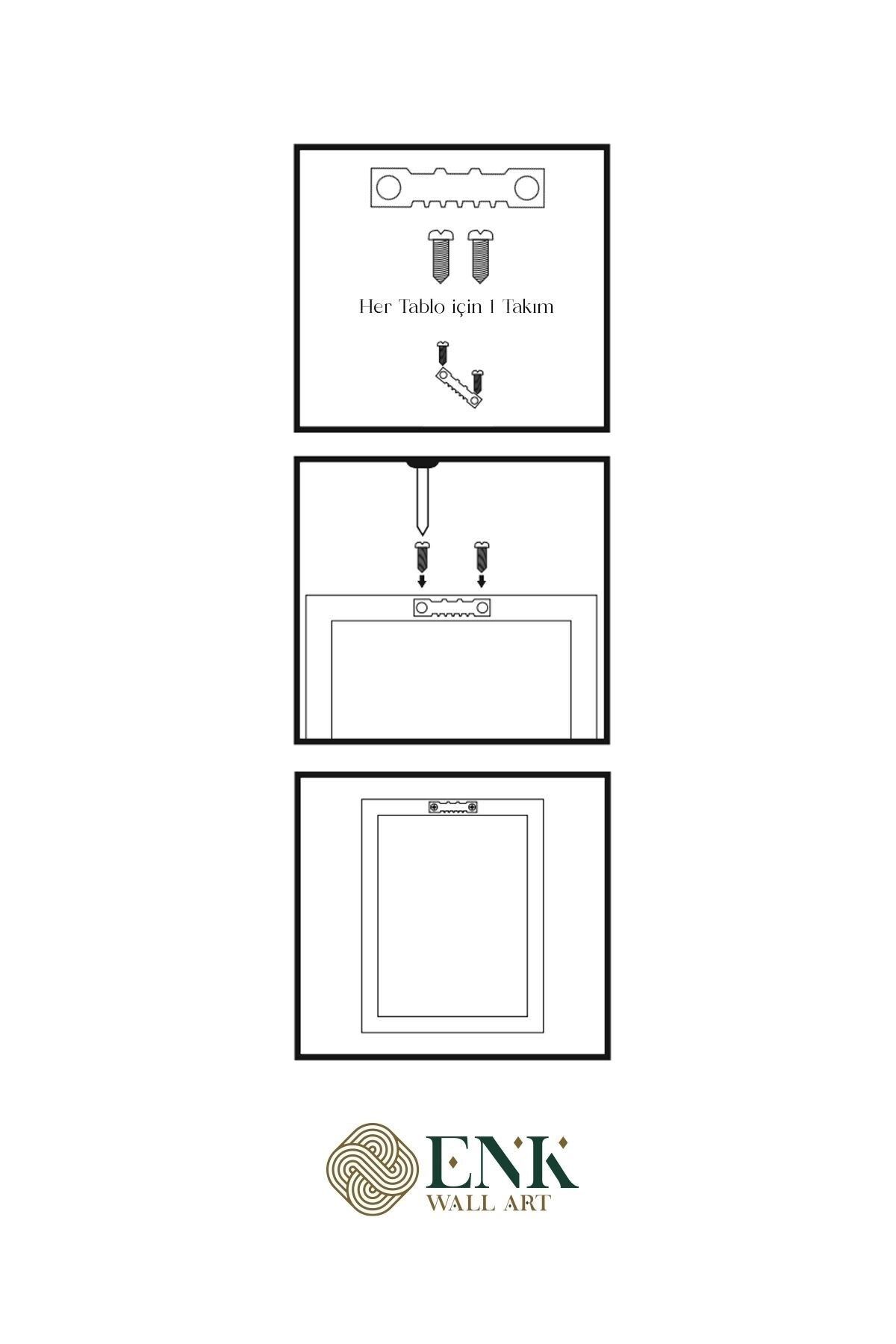 Geyik Ahşap Çerçeveli Tablo 30 x 42