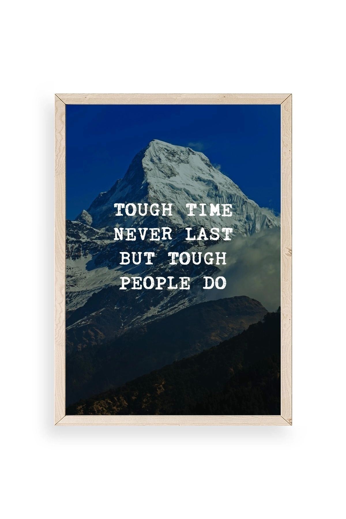 Motto Ahşap Çerçeveli Tablo 17 x 23