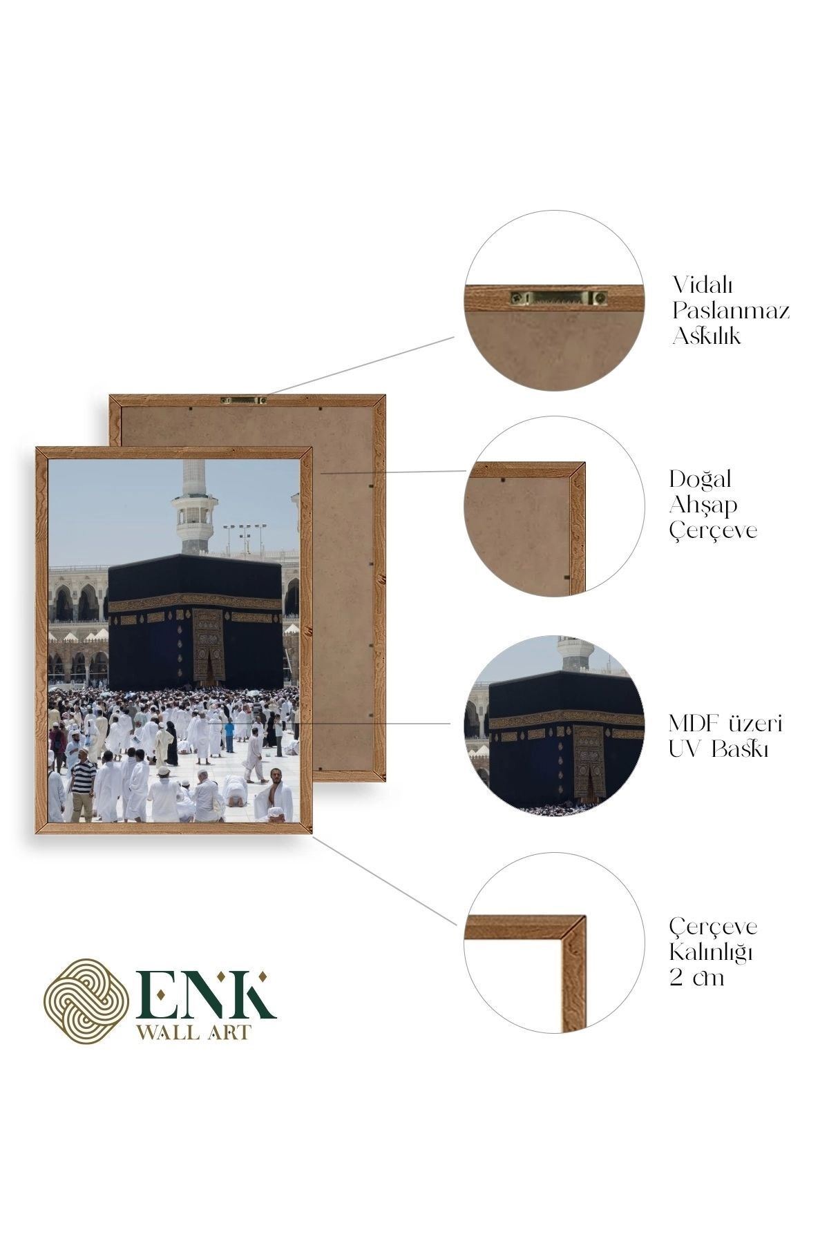 Kabe Ahşap Çerçeveli Tablo 23 x 30